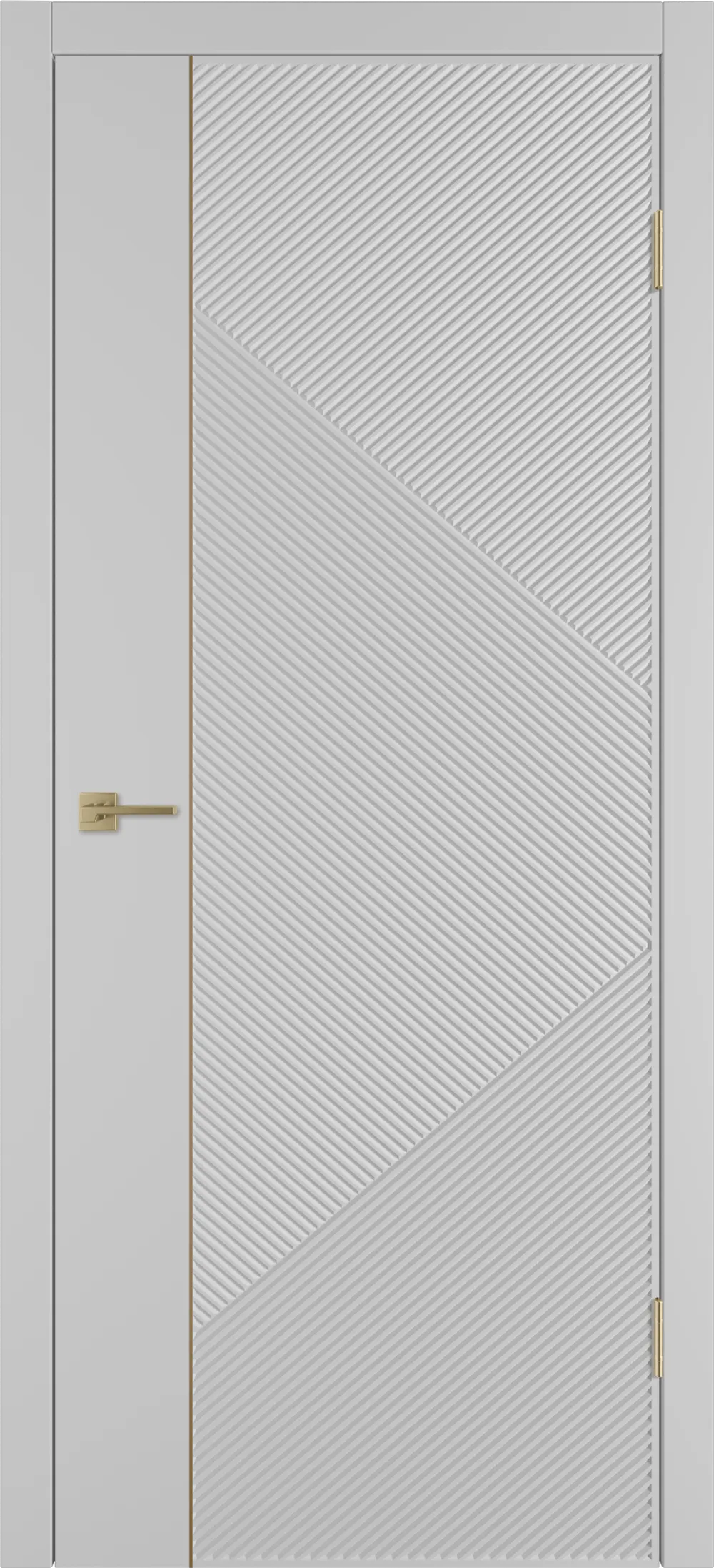 Integra 25.1 ДГ 800*2000 Серебро эмаль Молдинг Золото