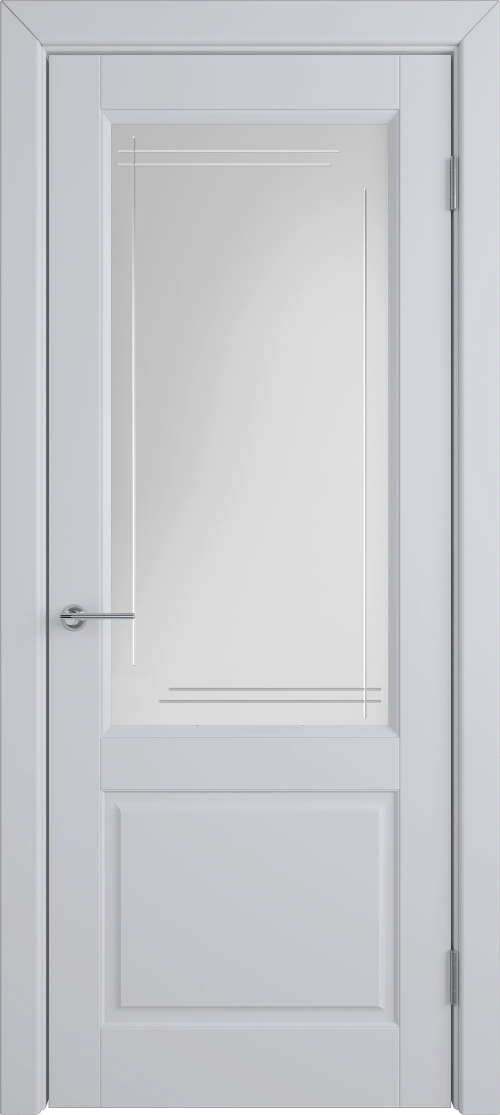 Integra 9 ДО Crystal Cloud Line 800*2000 Светло-серая эмаль