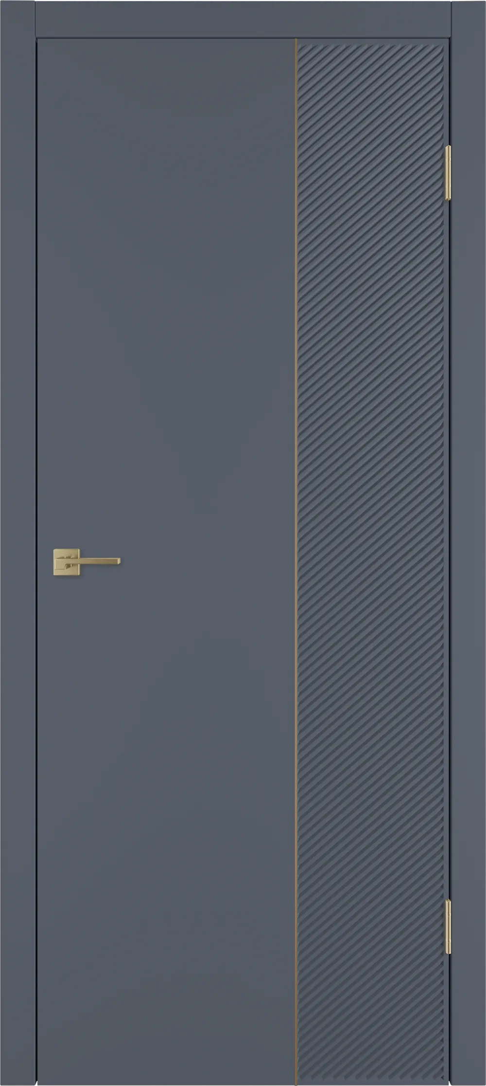 Integra 26.2 ДГ 800*2000 Графит эмаль Молдинг Золото