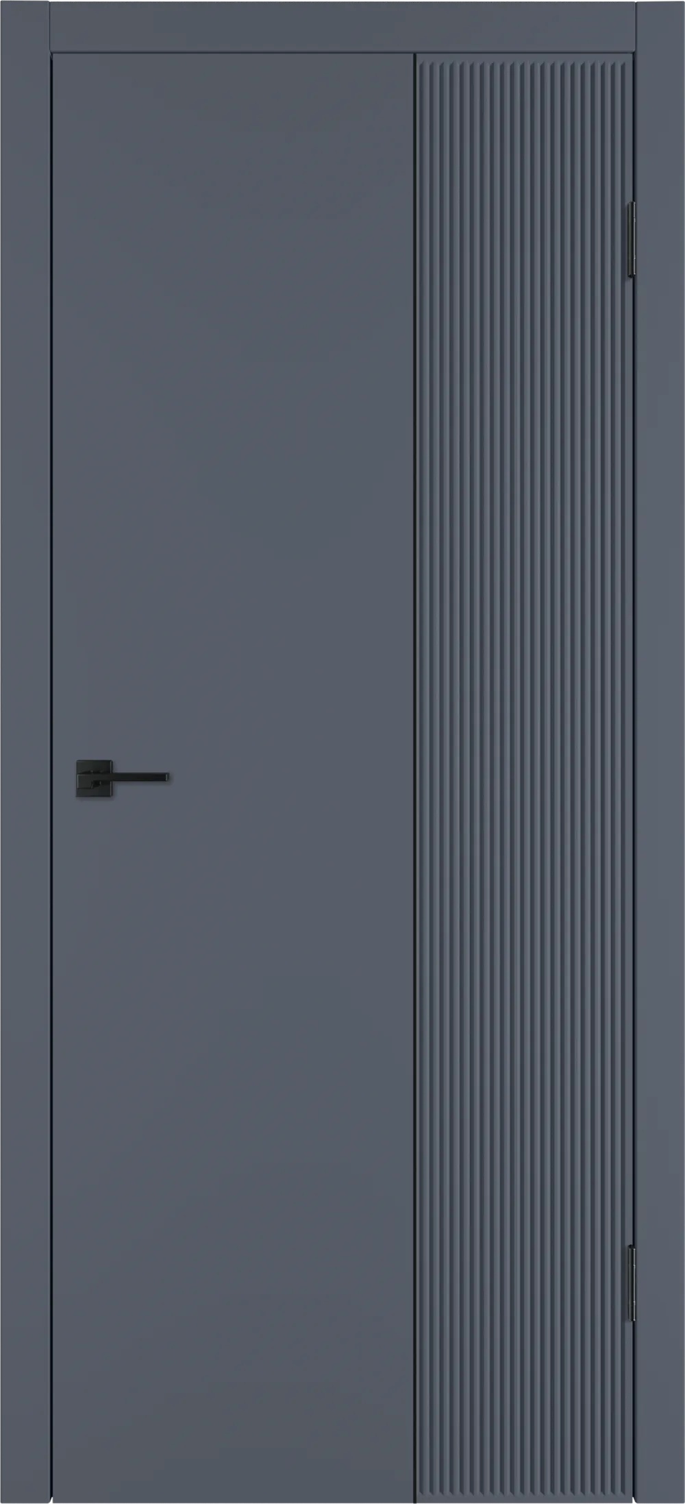 Integra 27.2 ДГ 800*2000 Графит эмаль Молдинг Черный