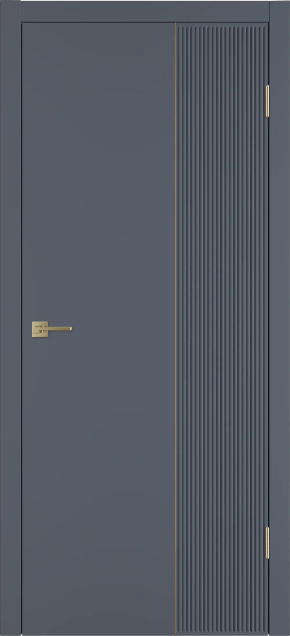 Integra 27.2 ДГ 800*2000 Графит эмаль Молдинг Золото