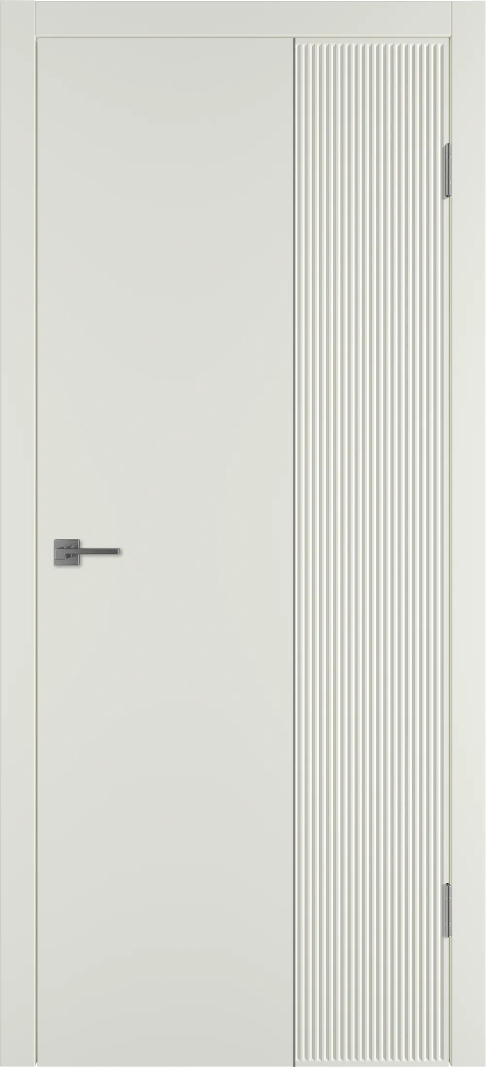 Integra 27.2 ДГ 800*2000 Магнолия эмаль Молдинг Серебро