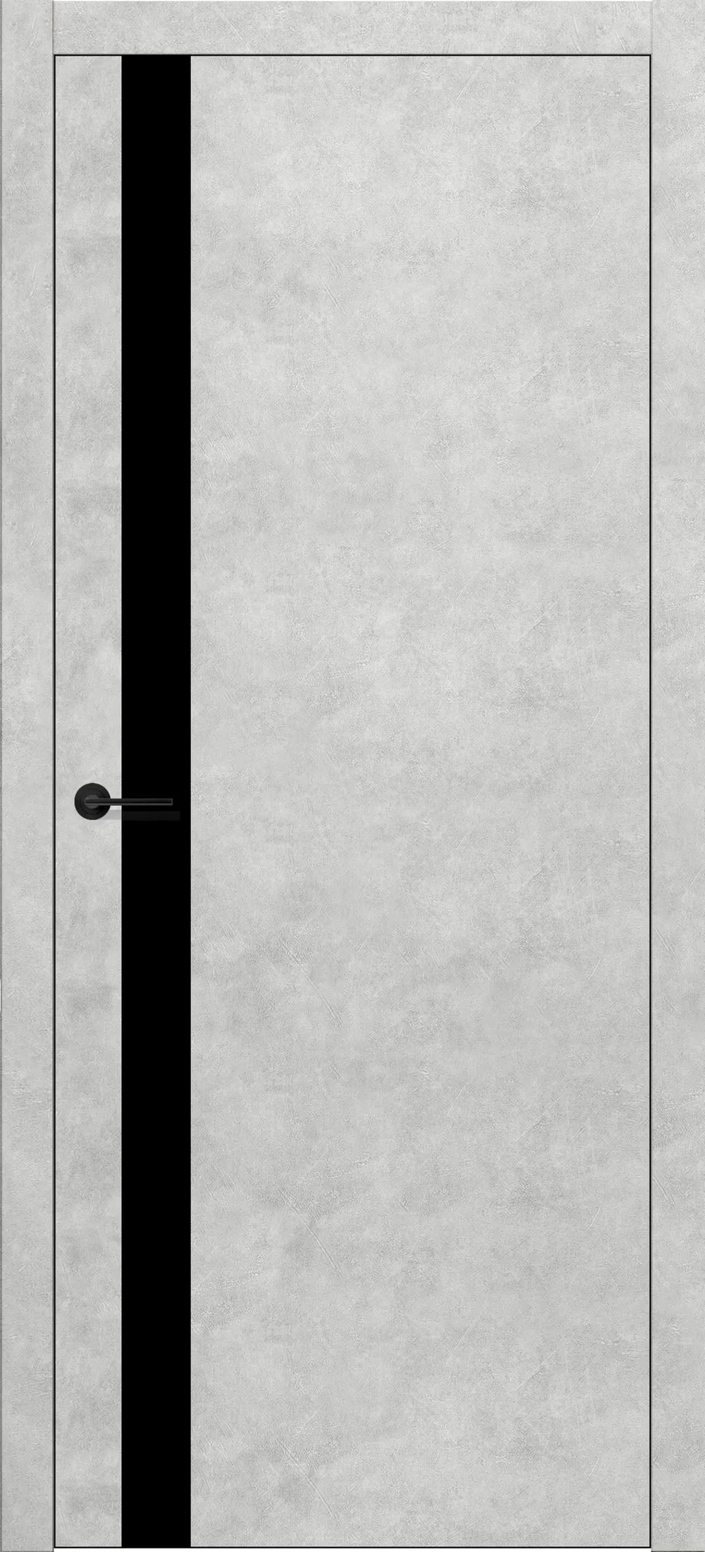 DL 04 черный лак 800*2000 ABS Black (4) Бетон белый