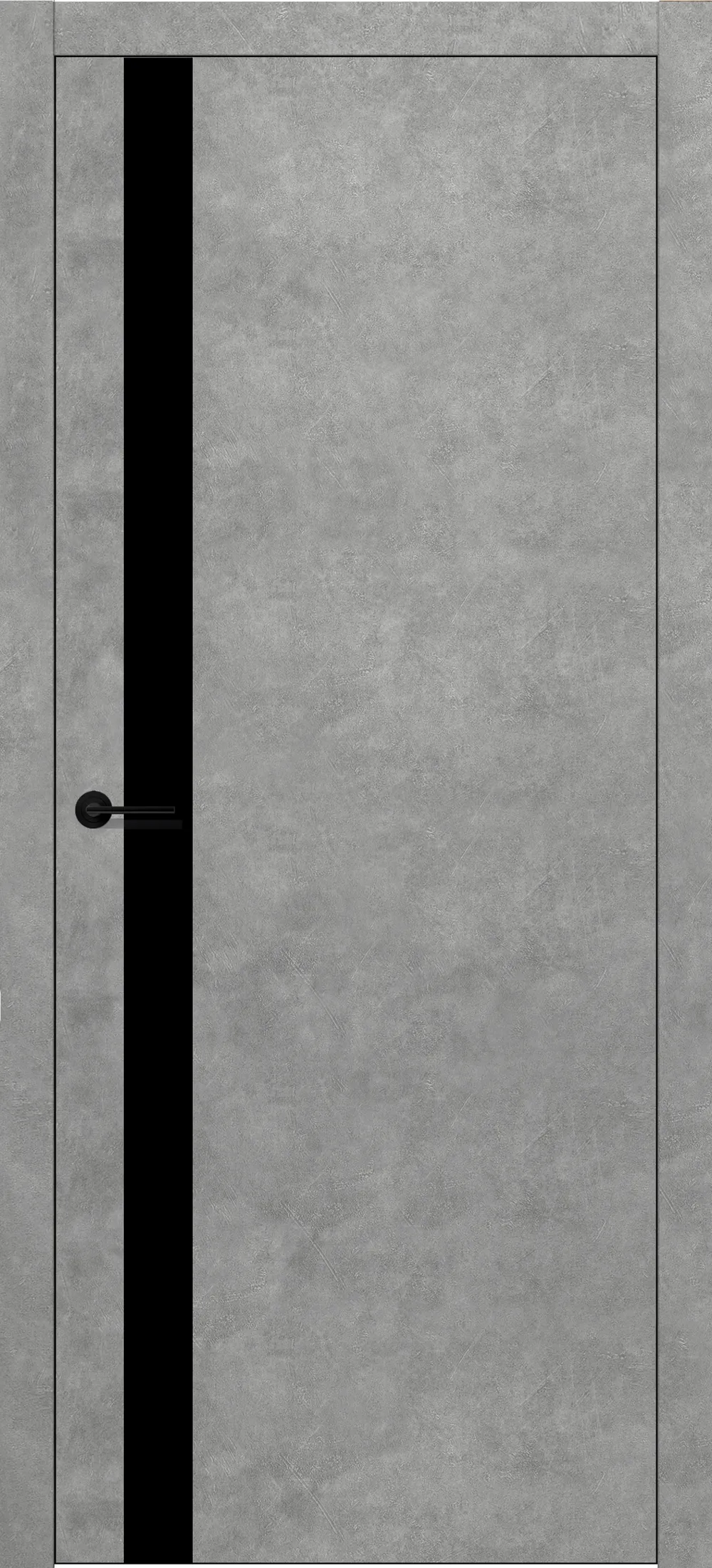 DL 04 черный лак 800*2000 ABS Black (4) Бетон светлый