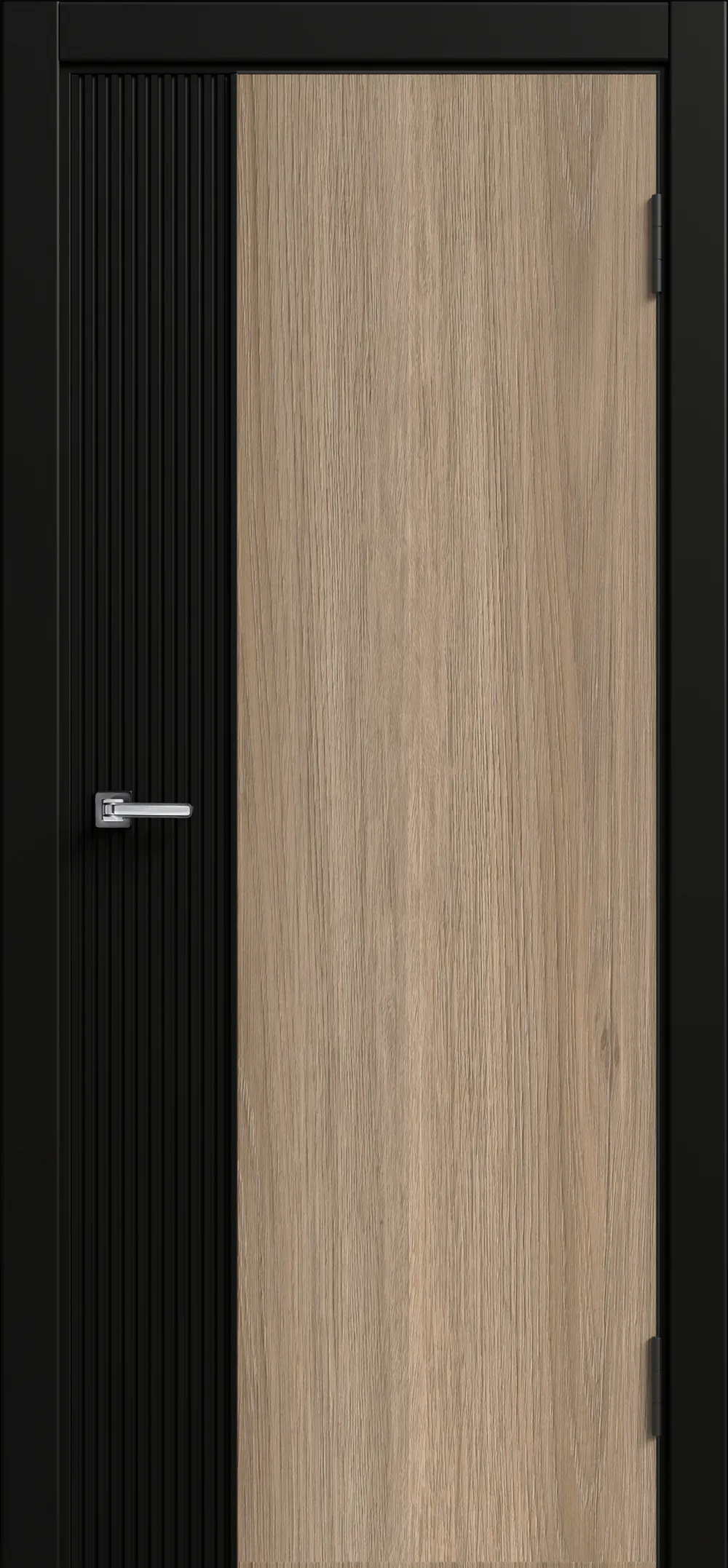 PM 1 ДГ 800*2000 Стронг Черный/ Шампань  ABS черная с 2-х сторон