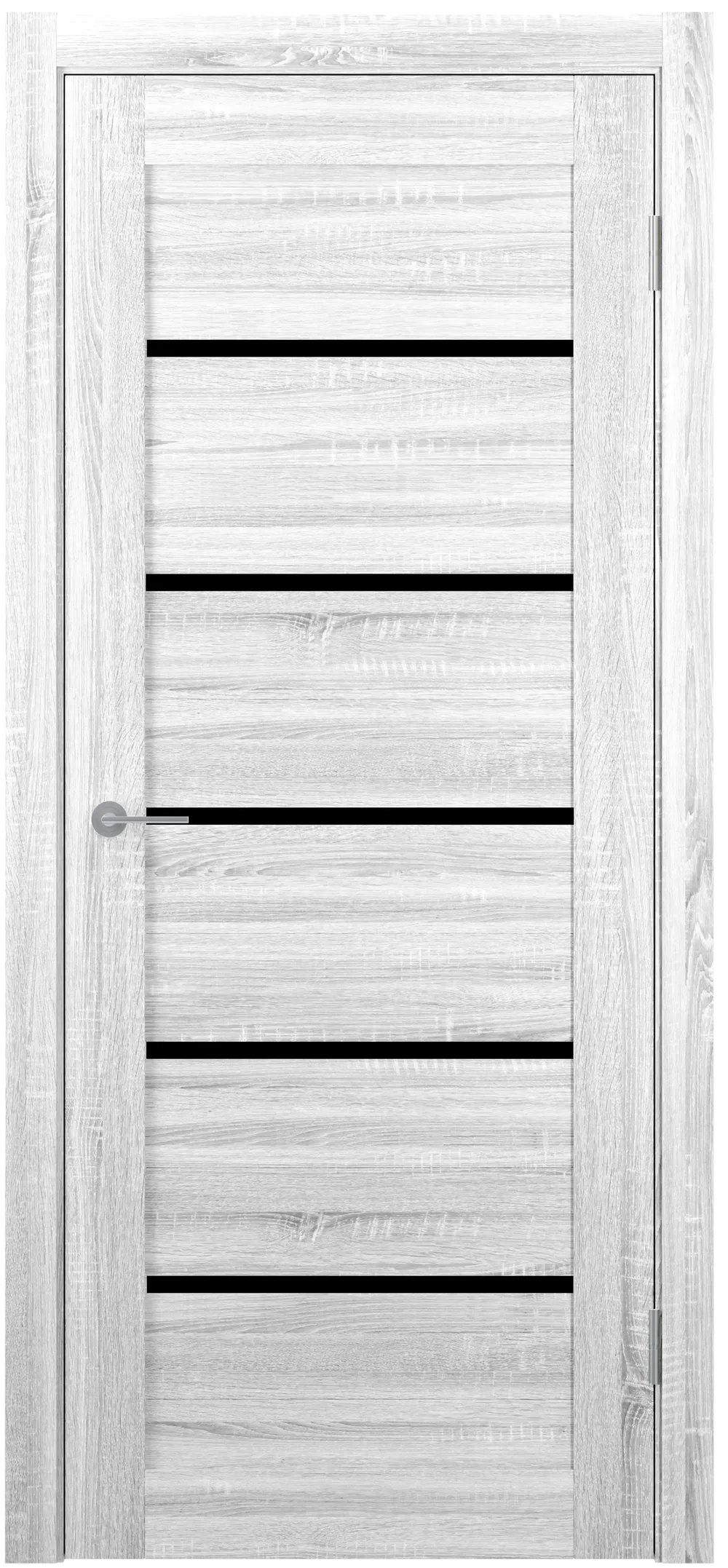 ST1 ДО черный лак 800*2000 Сонома светлый (Ю)