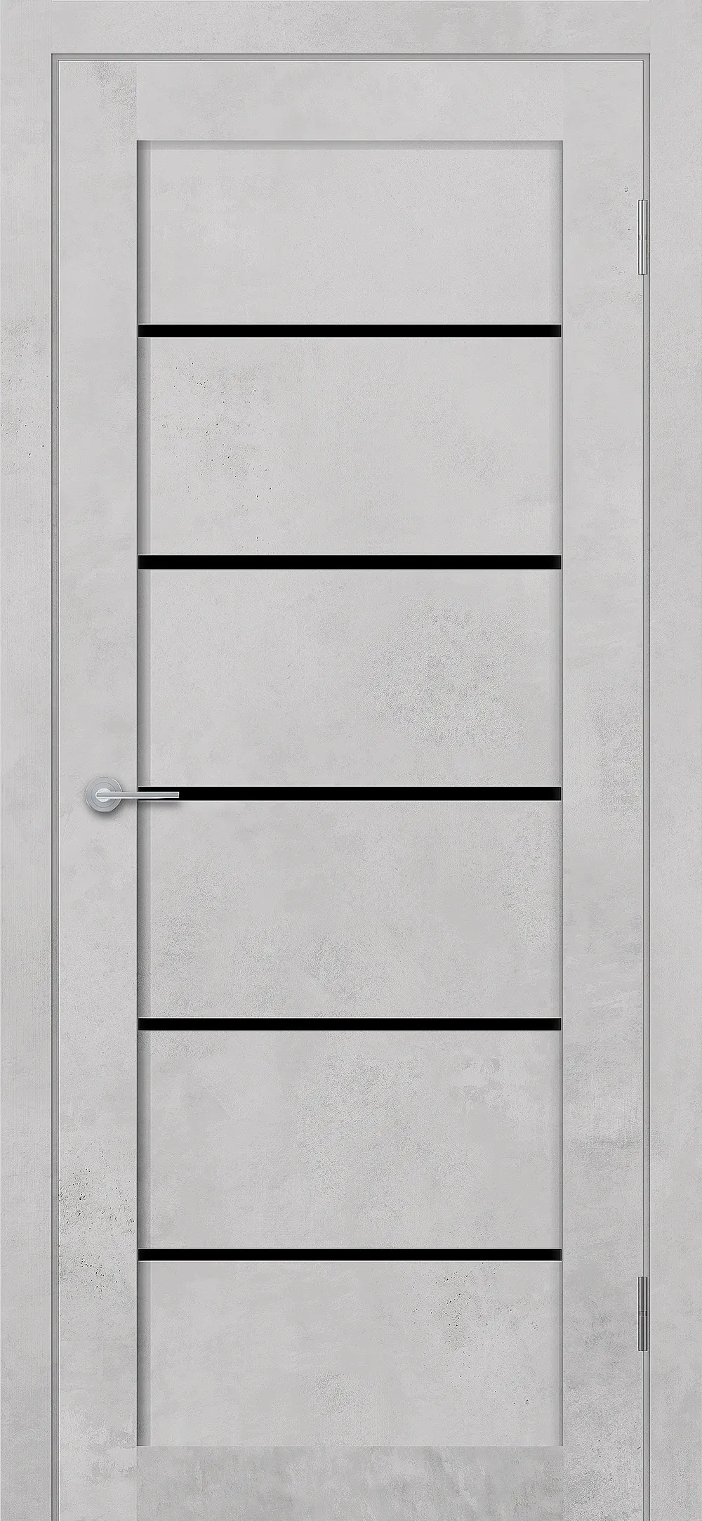 ST8 ДО черный лак 800*2000 Бетон белый (Ю)