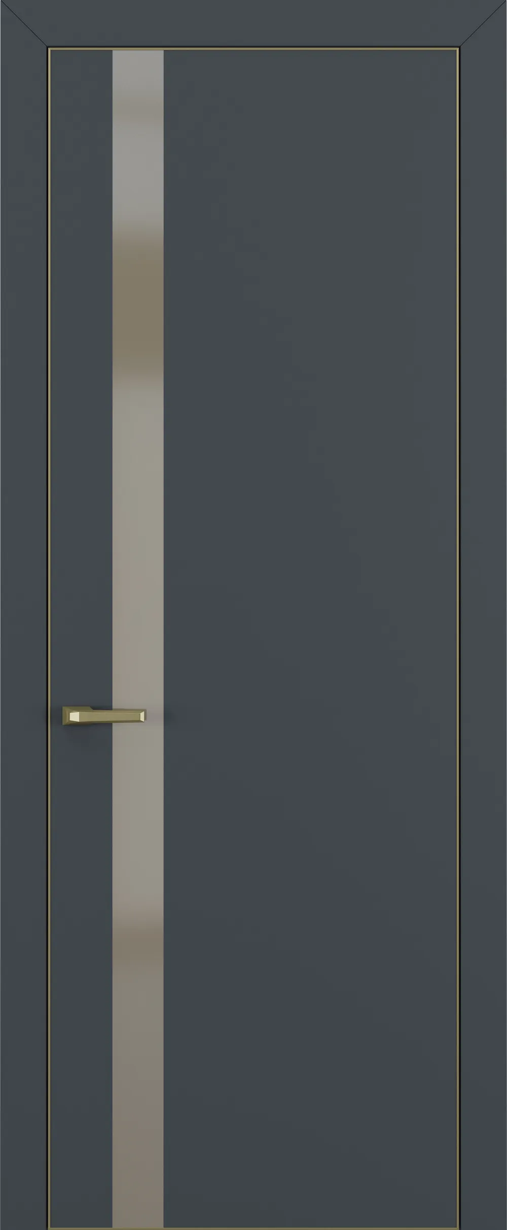 Квалитет К2 Silver Bronze 800*2000 Графит премьер мат ALU Золотая с 4-х