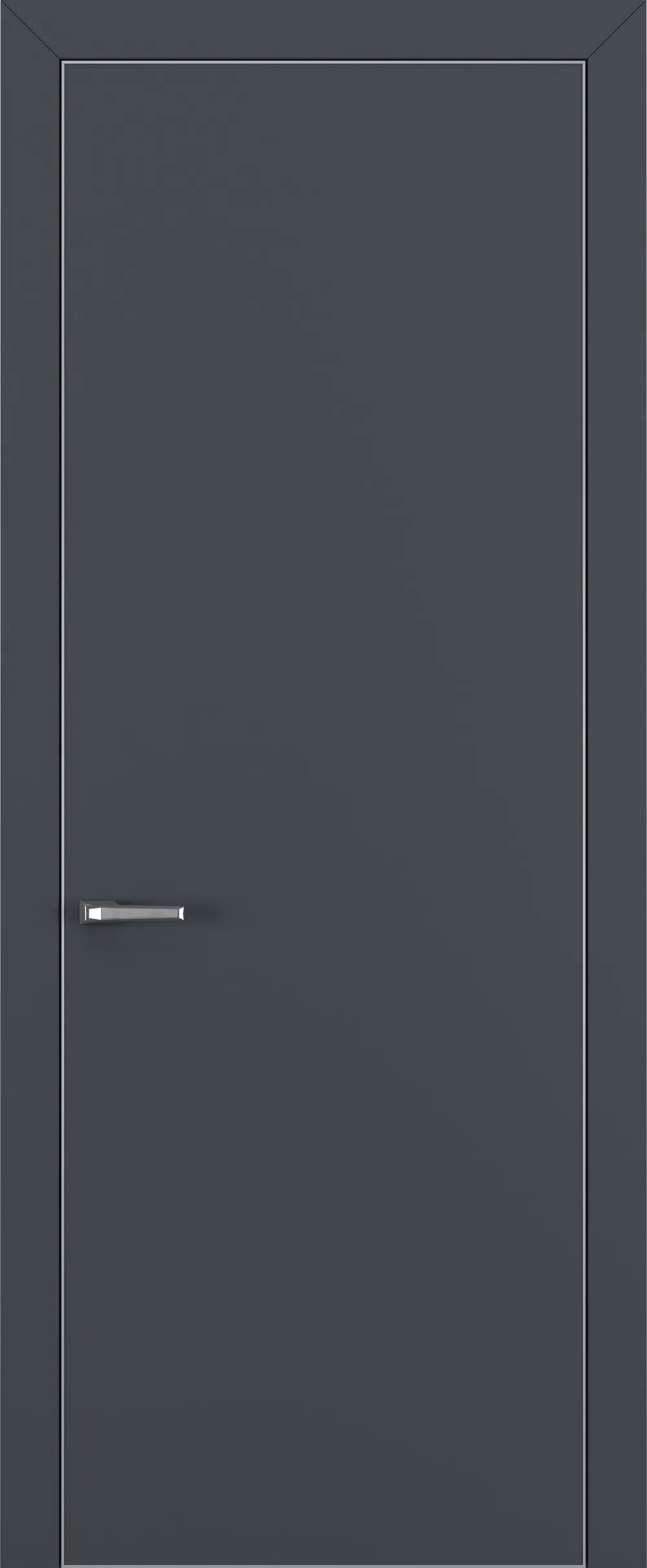 Квалитет К7 800*2000 Графит премьер мат ALU Серая с 4-х
