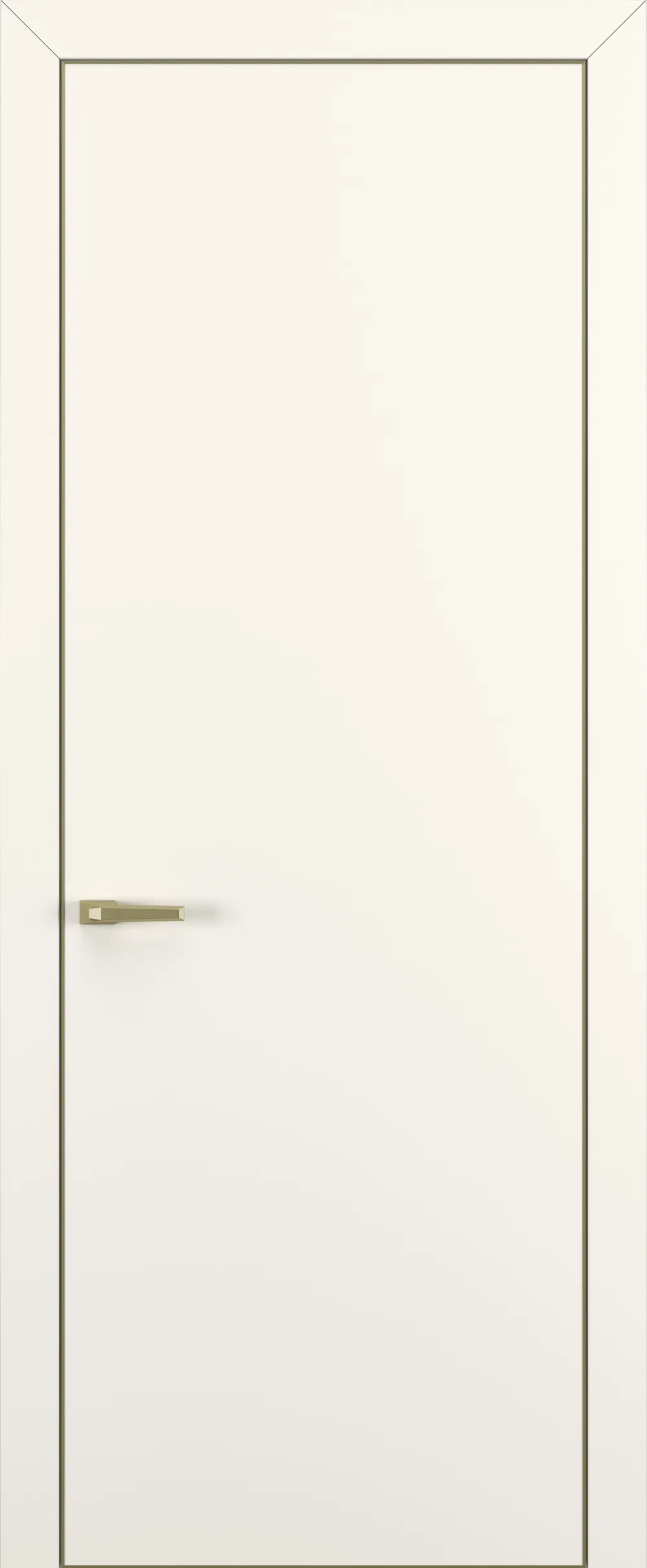 Квалитет К7 800*2000 Молочный матовый ALU Золотая с 4-х зпп Eclipse под 2 петли зпз 196