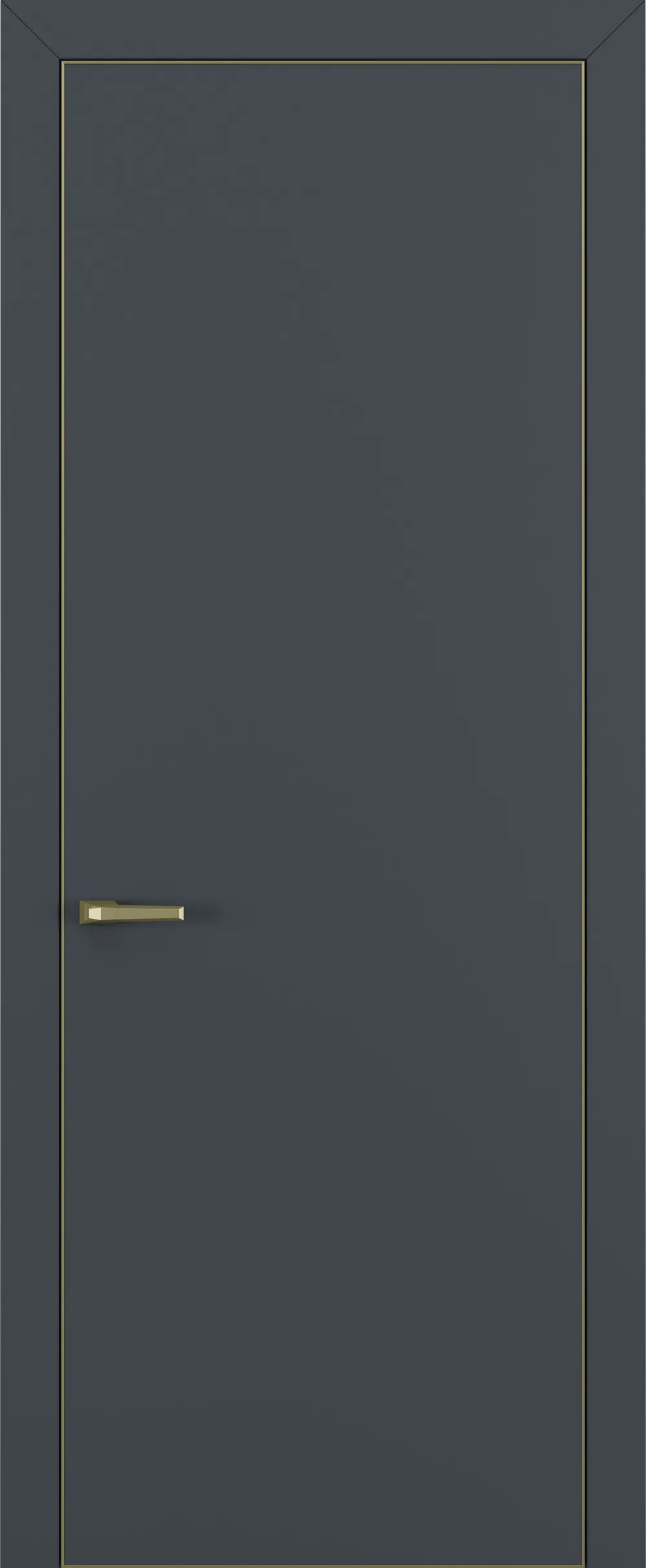 Квалитет К7 800*2000 Графит премьер мат ALU Золотая с 4-х зпп Eclipse под 2 петли зпз 196