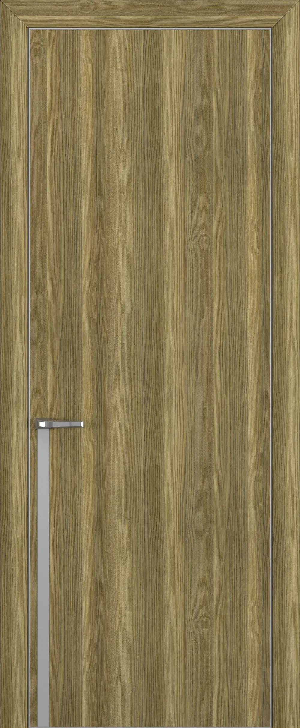 Квалитет К21 800*2000 Дуб серый ALU Серая с 4-х молдинг серебро (Mh)