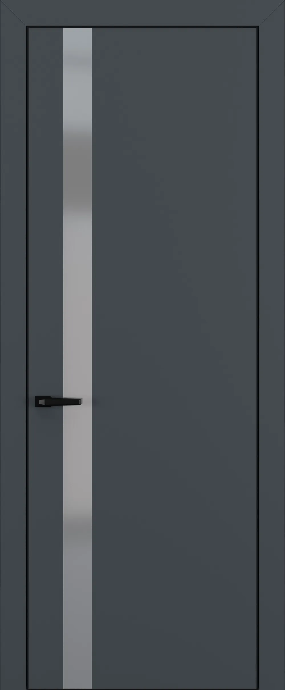 Квалитет К2 Silver Grey 800*2000 Графит премьер мат ALU Черная с 4-х