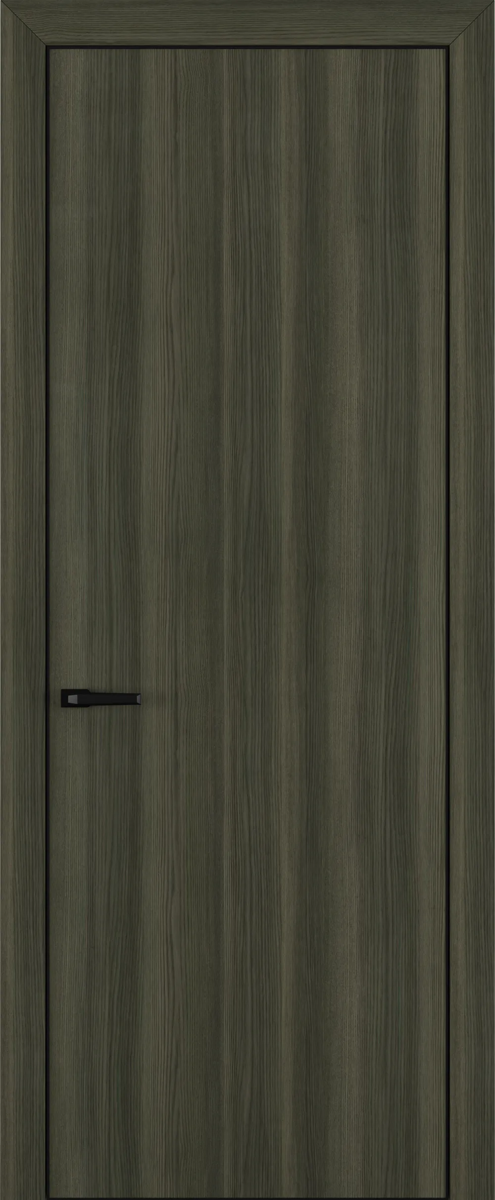 Квалитет К7 800*2000 Дуб темный ALU Черная с 4-х зпп Eclipse под 2 петли зпз 196