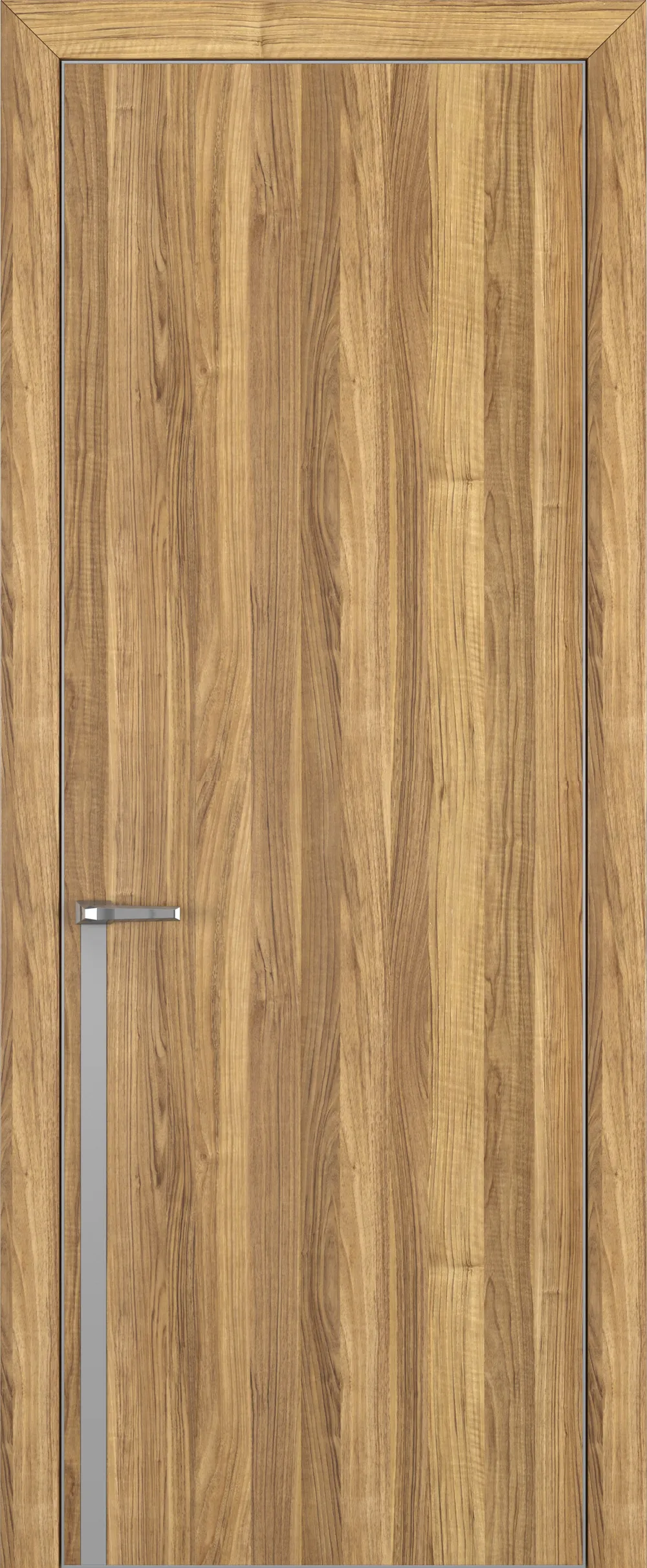 Квалитет К21 800*2000 Орех грецкий ALU Серая с 4-х молдинг серебро (Mh)