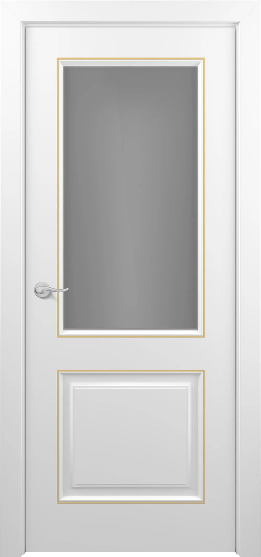 Венеция ДО ART Classic Т2 Сатинато 800*2000 Белая эмаль патина золото (в канавку) (43)