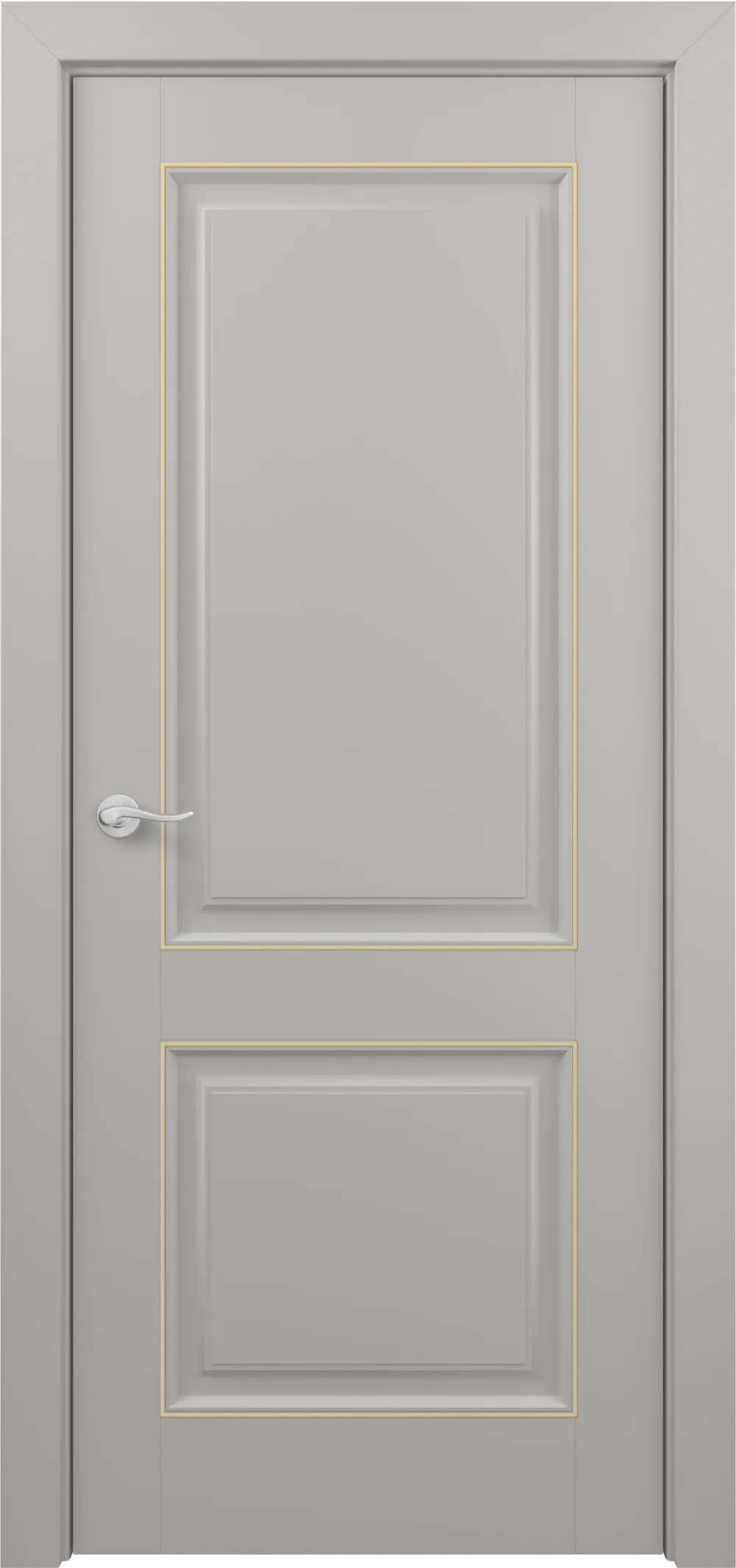 Венеция ДГ ART Classic Т2 800*2000 Светло-серая эмаль патина золото (в канавку)