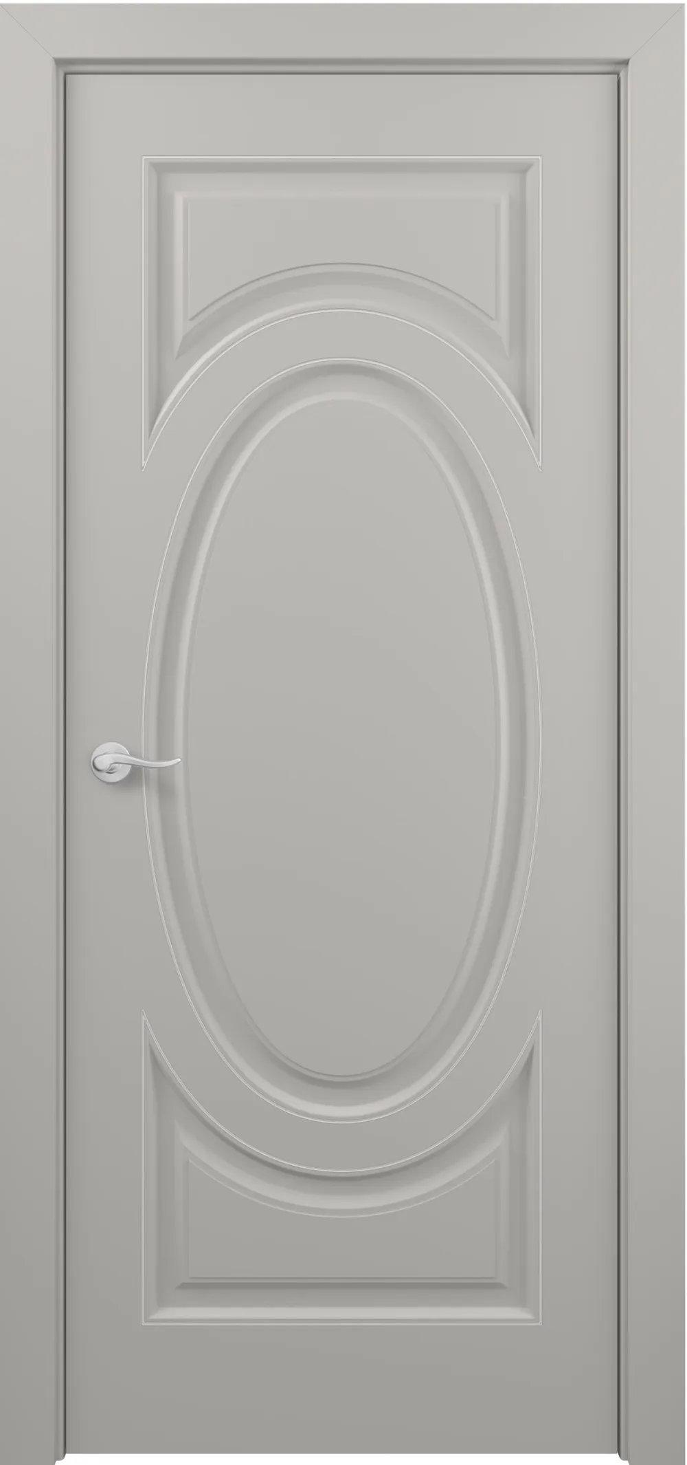 Лувр ДГ ART Classic Т2 800*2000 Светло-серая эмаль патина серебро (в канавку)