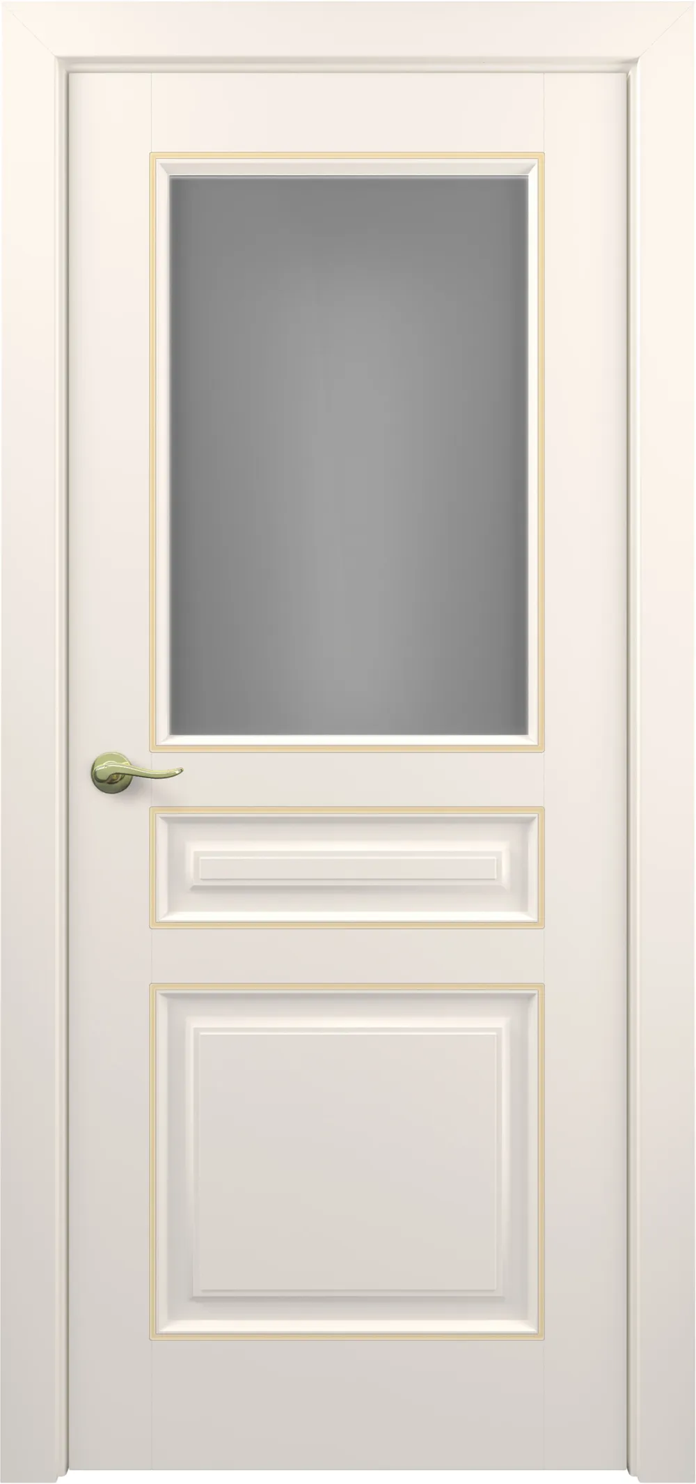 Ампир ДО ART Classic Т2 Сатинато 800*2000 Жемчужно-перламутровый патина золото (в канавку)