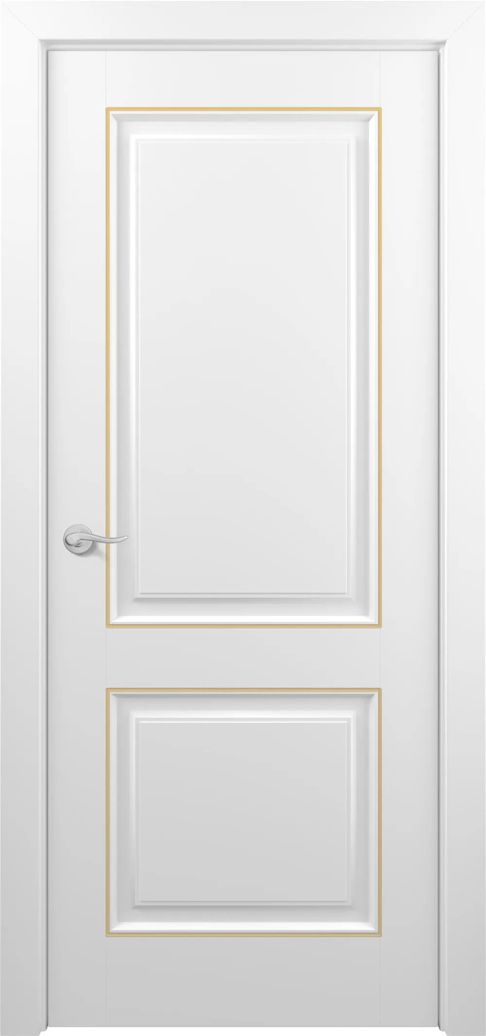 Венеция ДГ ART Classic Т2 800*2000 Белая эмаль патина золото (в канавку)