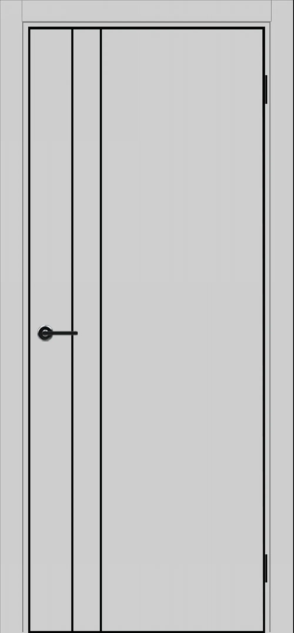 DZ-58 4AB 800*2000 Shellac Grey Молдинг черный кромка ALU Черная ЗПЗ