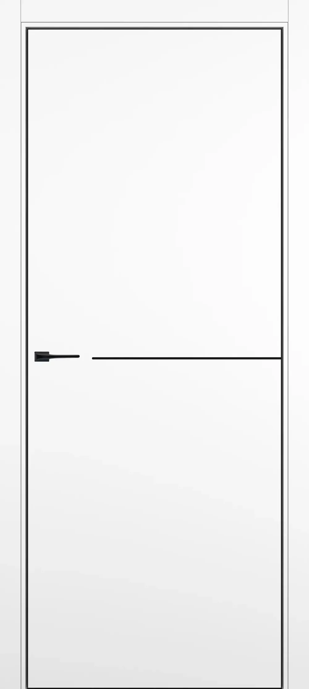 DZ-50.1 4AB 800*2000 Shellac White Молдинг черный кромка ALU Черная Б/ЗПЗ Б/ЗПП БЕЗ ВРЕЗКИ