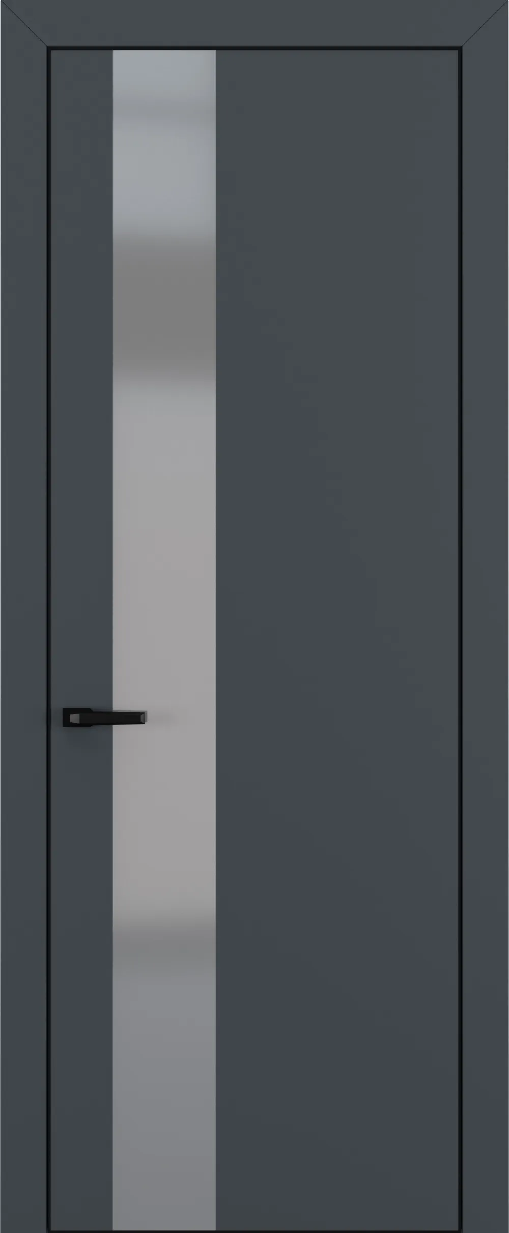 Квалитет К3 Silver Grey 800*2000 Графит премьер мат ALU Черная с 4-х
