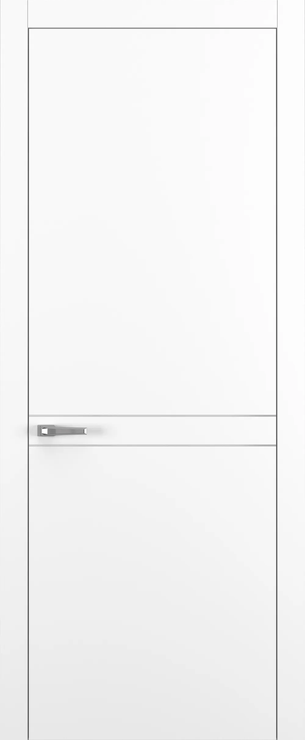 Квалитет К13 800*2000 Белый матовый ABS молдинг серебро (Mh)