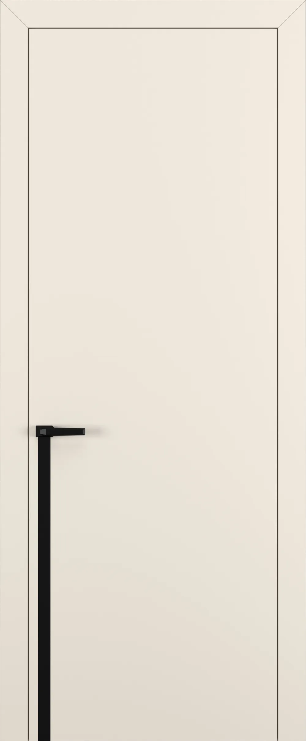 Квалитет К21 800*2000 Матовый крем ABS молдинг черный (Mb)