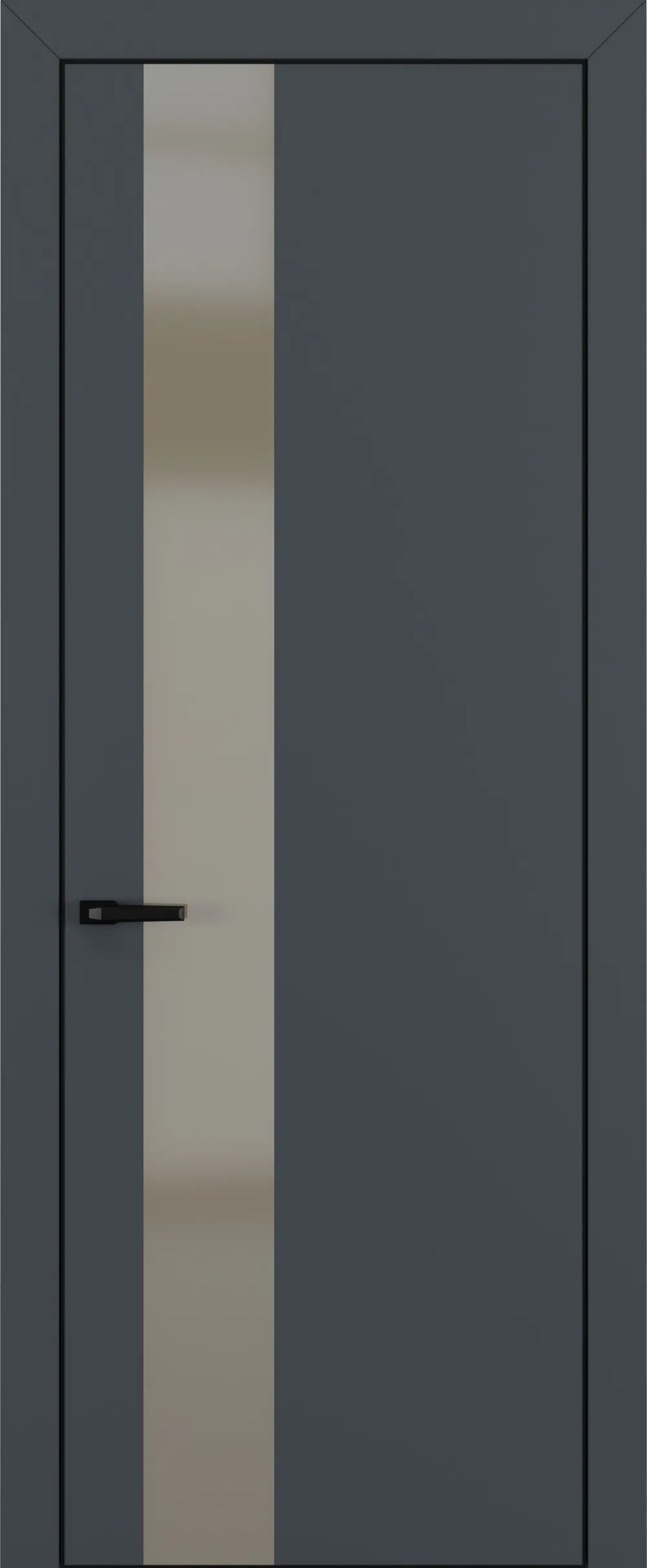 Квалитет К3 Silver Bronze 800*2000 Графит премьер мат ALU Черная с 4-х