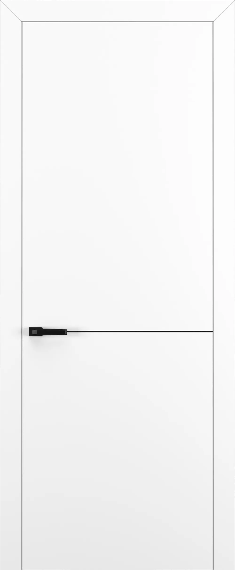 Квалитет К10 800*2000 Белый матовый ABS молдинг черный (Mb)