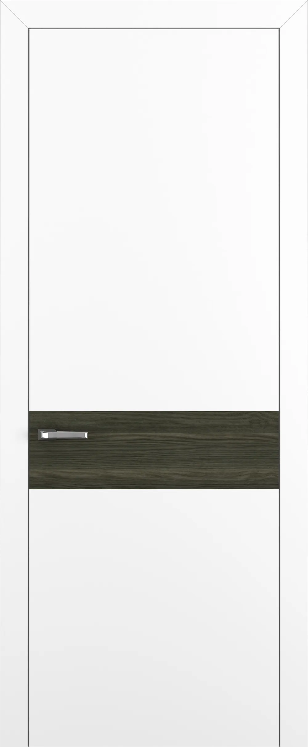 Квалитет К6 Вставка Дуб темный 800*2000 Белый матовый ABS