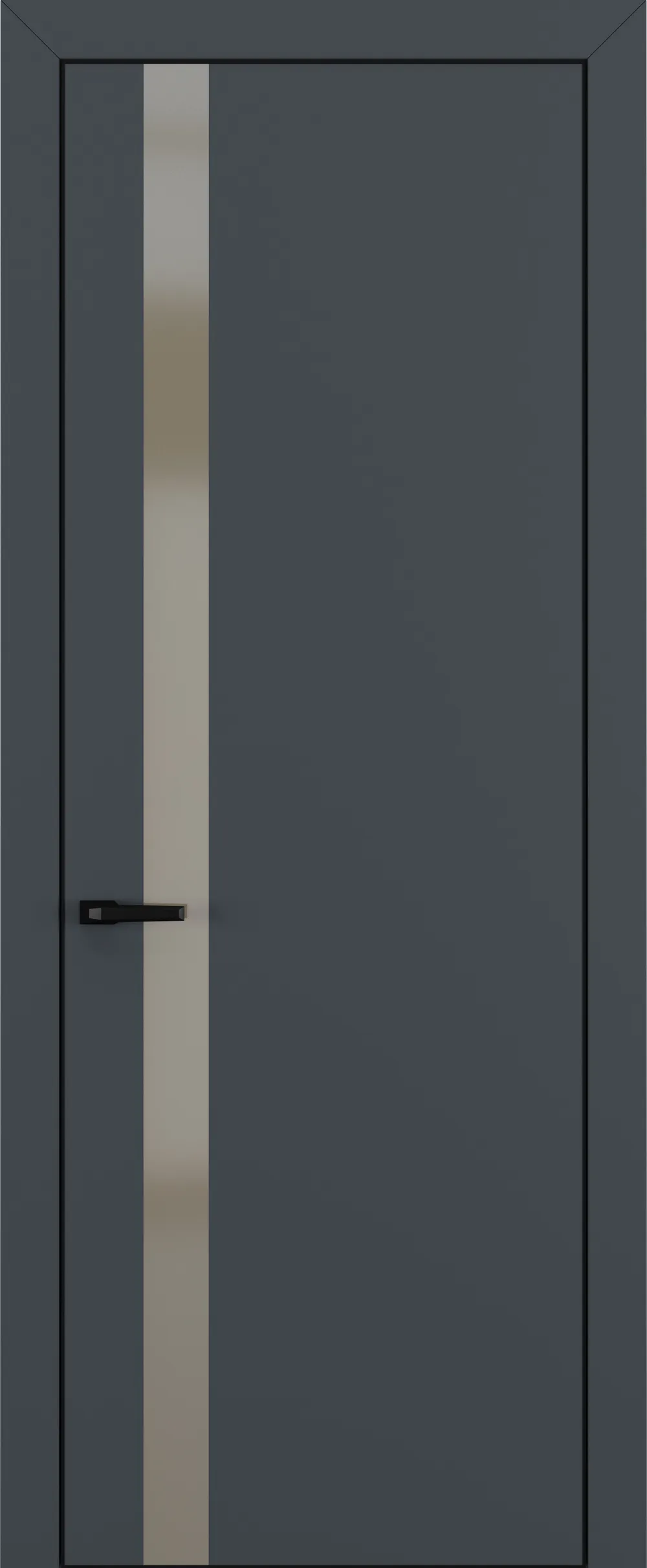 Квалитет К2 Silver Bronze 800*2000 Графит премьер мат ALU Черная с 4-х