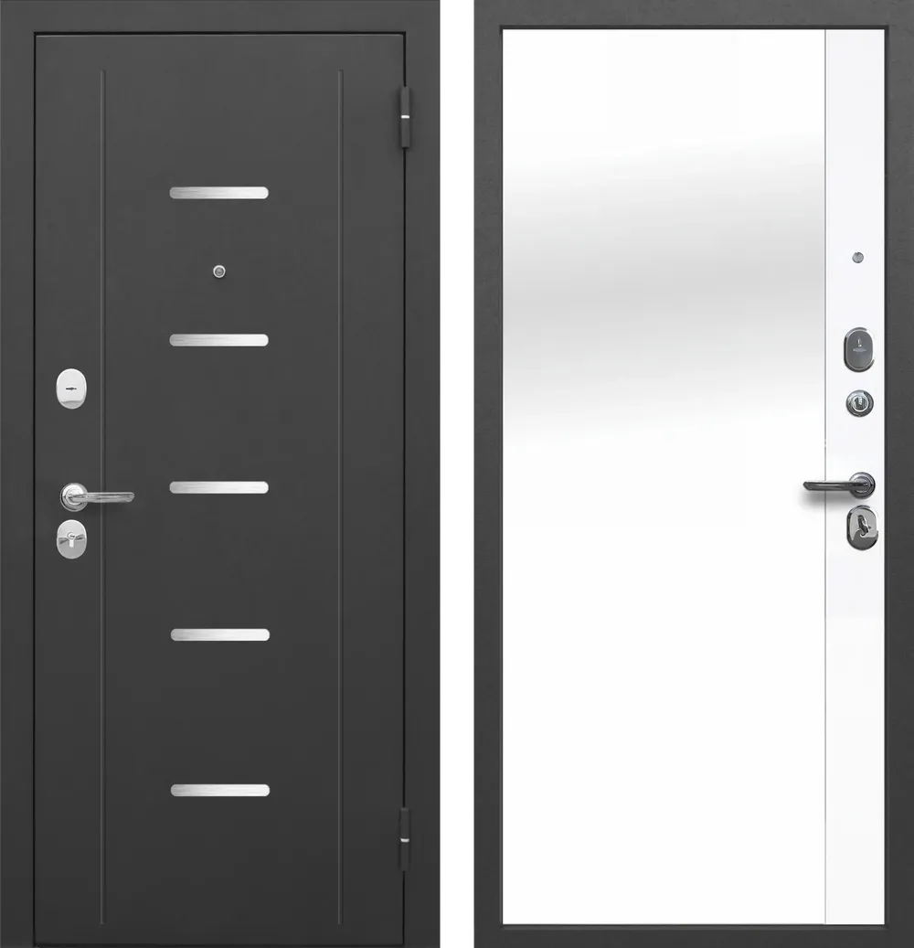 Гарда Муар Лазер Зеркало Эмалит белый 860*2050 R