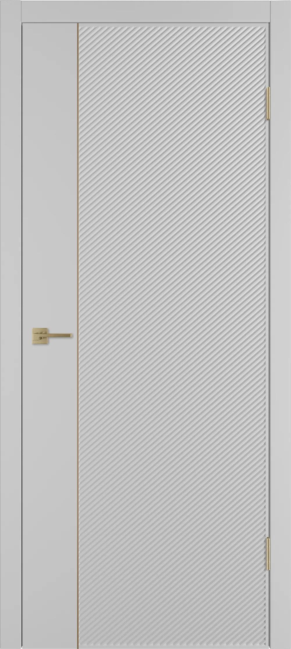 Integra 26.1 ДГ 800*2000 Серебро эмаль Молдинг Золото