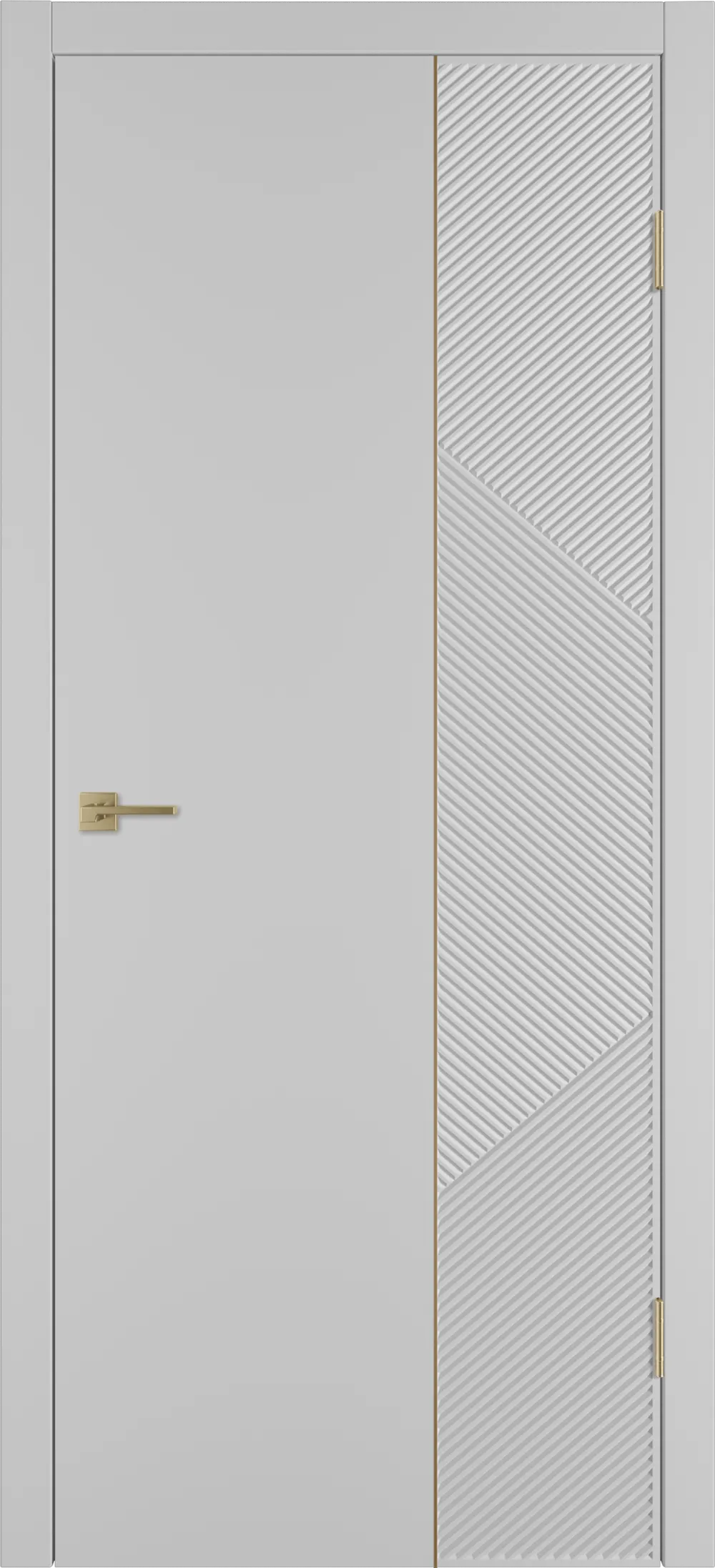 Integra 25.2 ДГ 800*2000 Серебро эмаль Молдинг Золото