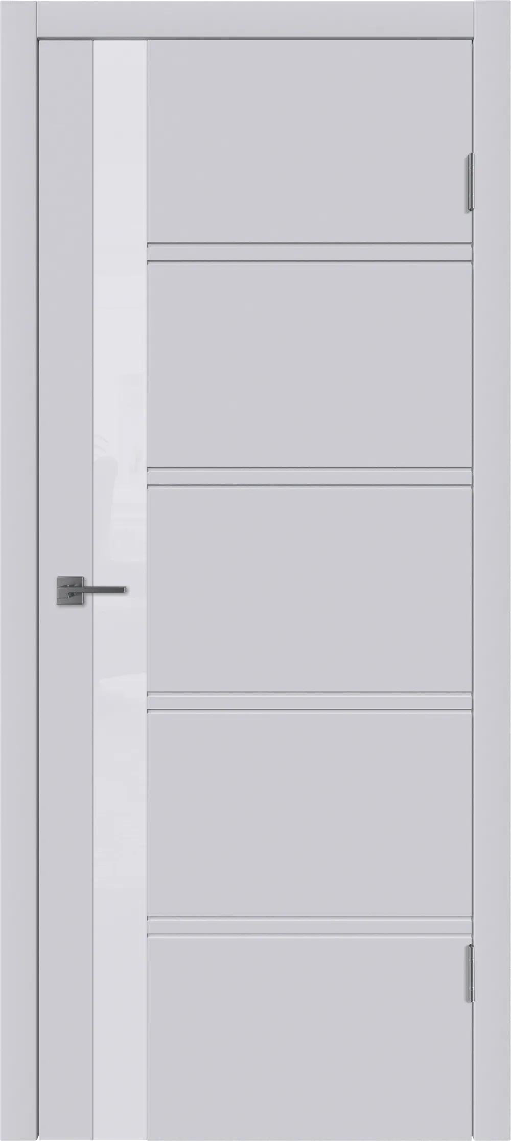 Integra 34 ДО White gloss 800*2000 Светло-серая эмаль