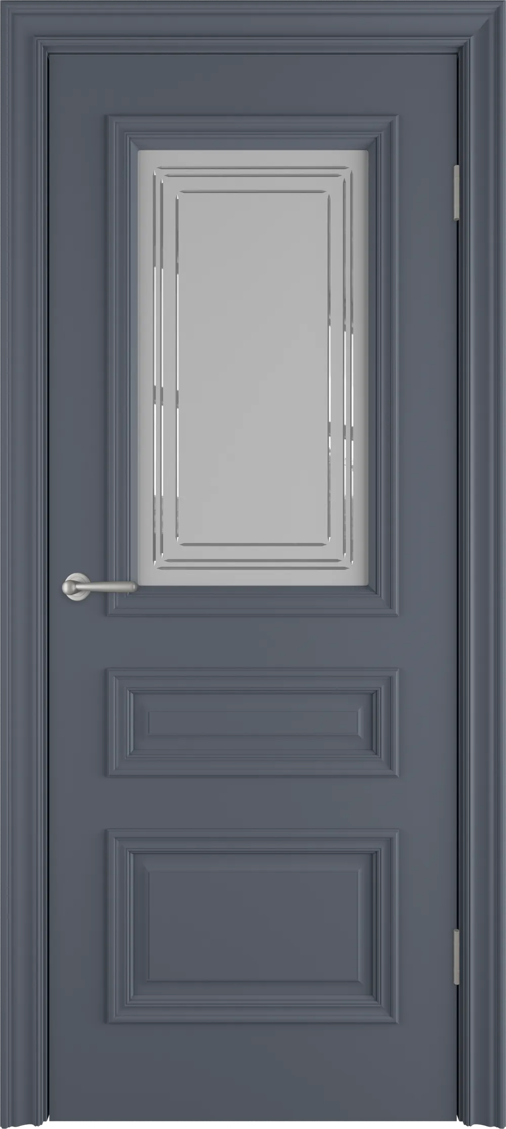 Integra 22.3 ДО Crystal Cloud 800*2000 Графит эмаль