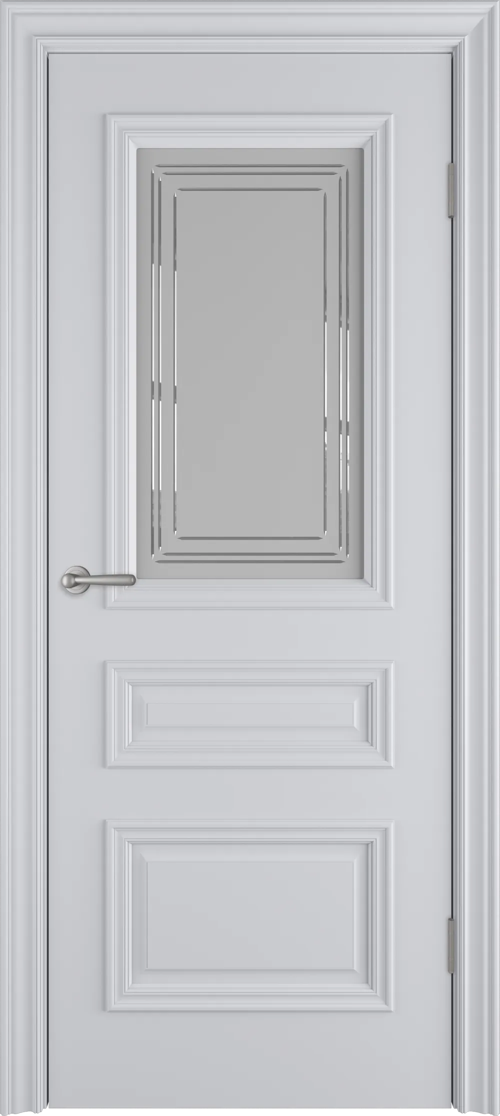 Integra 22.3 ДО Crystal Cloud 800*2000 Светло-серая эмаль