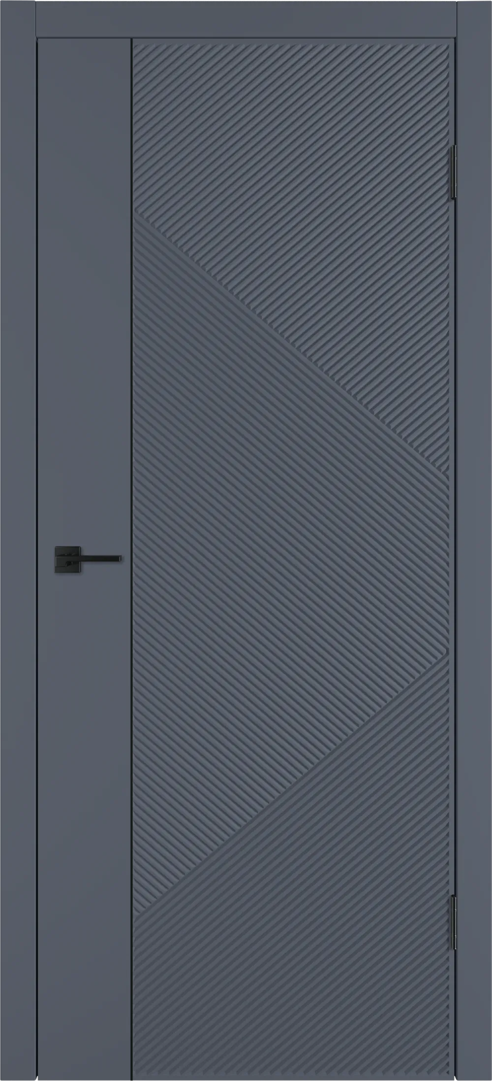 Integra 25.1 ДГ 800*2000 Графит эмаль Молдинг Черный