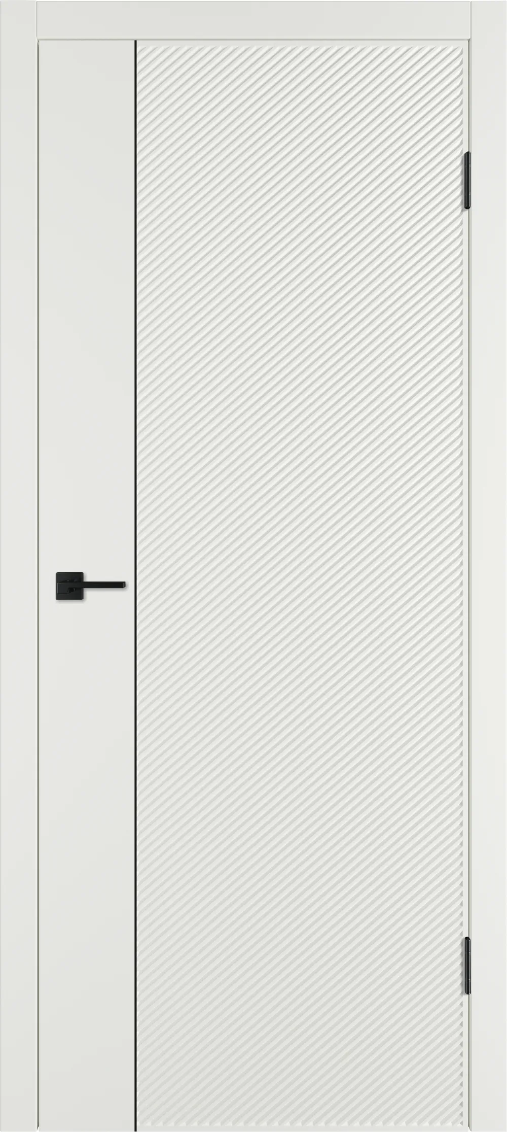 Integra 26.1 ДГ 800*2000 Мокко эмаль Молдинг Черный