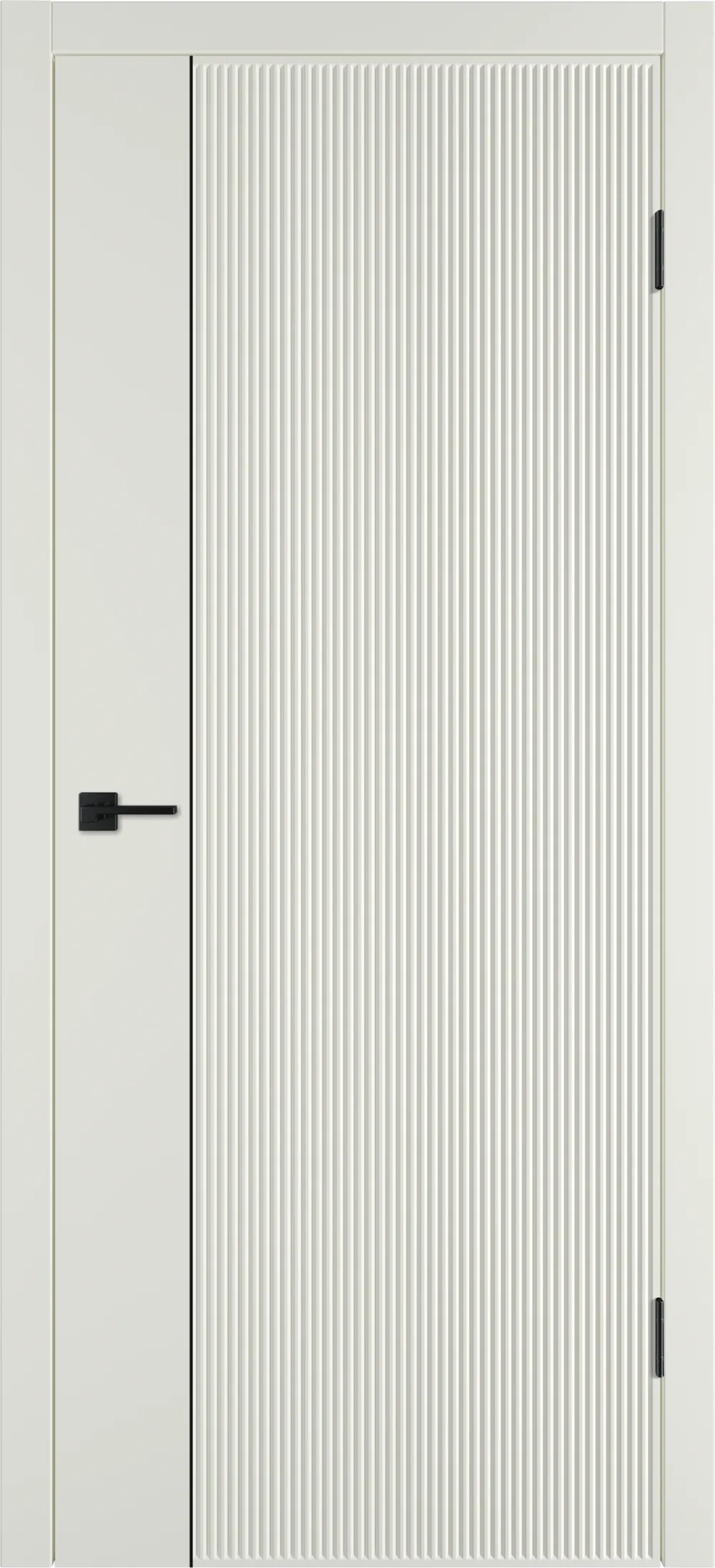 Integra 27.1 ДГ 800*2000 Магнолия эмаль Молдинг Черный