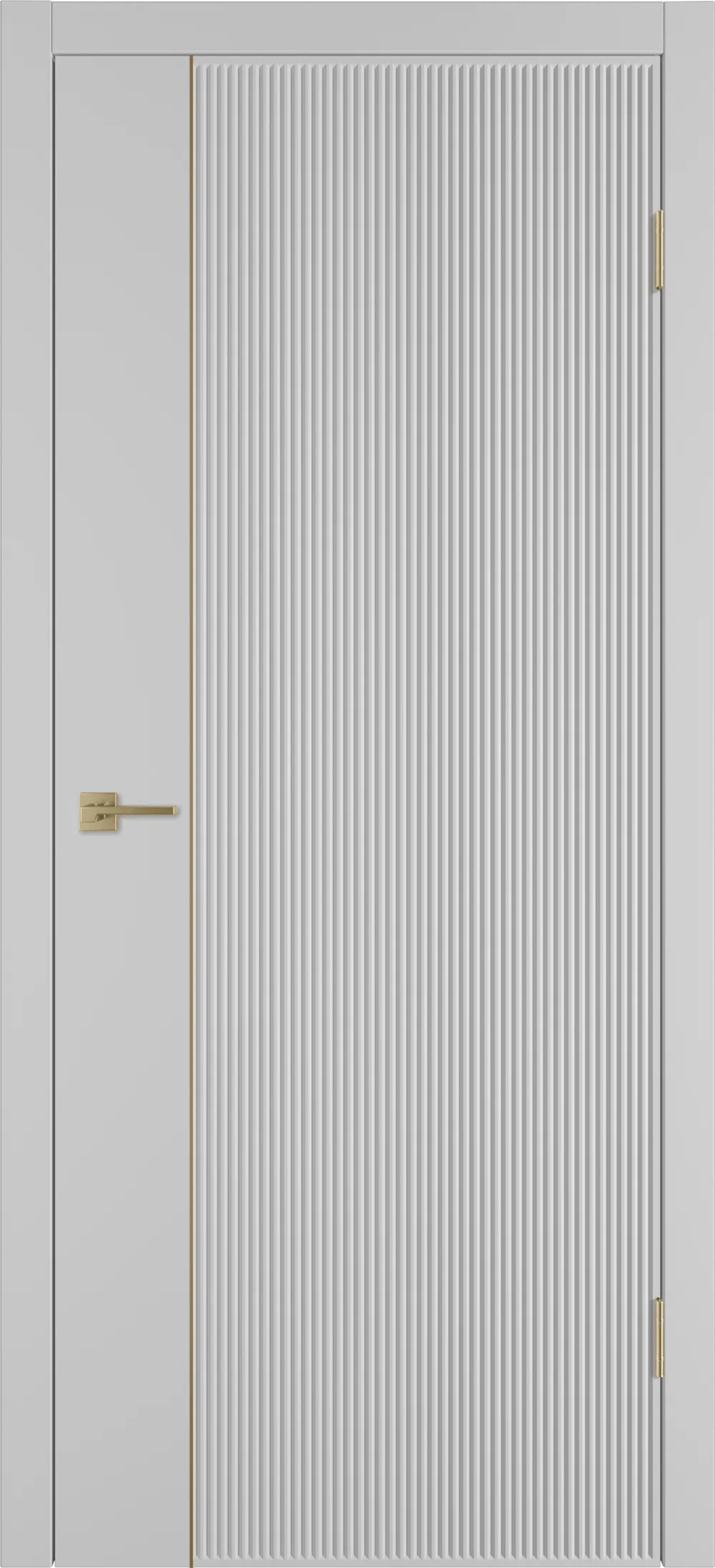 Integra 27.1 ДГ 800*2000 Серебро эмаль Молдинг Золото