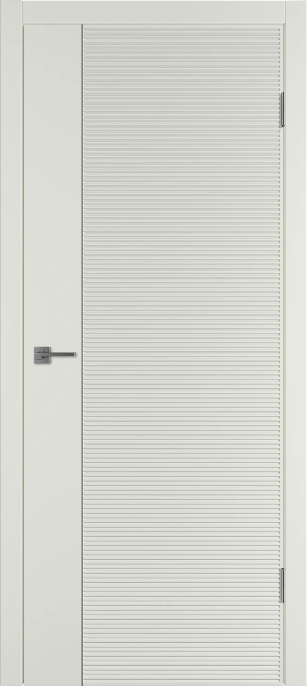 Integra 28.1 ДГ 800*2000 Магнолия эмаль Молдинг Серебро