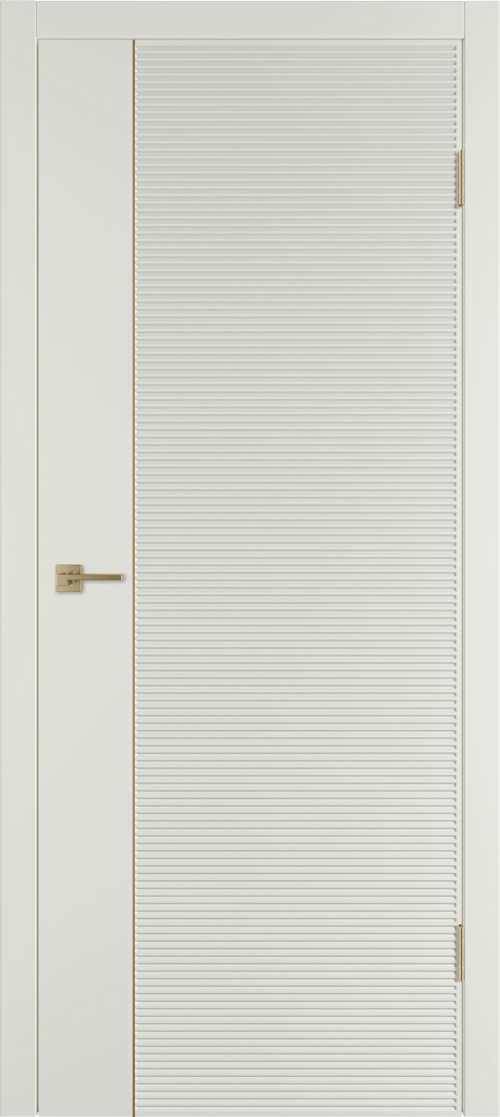 Integra 28.1 ДГ 800*2000 Магнолия эмаль Молдинг Золото