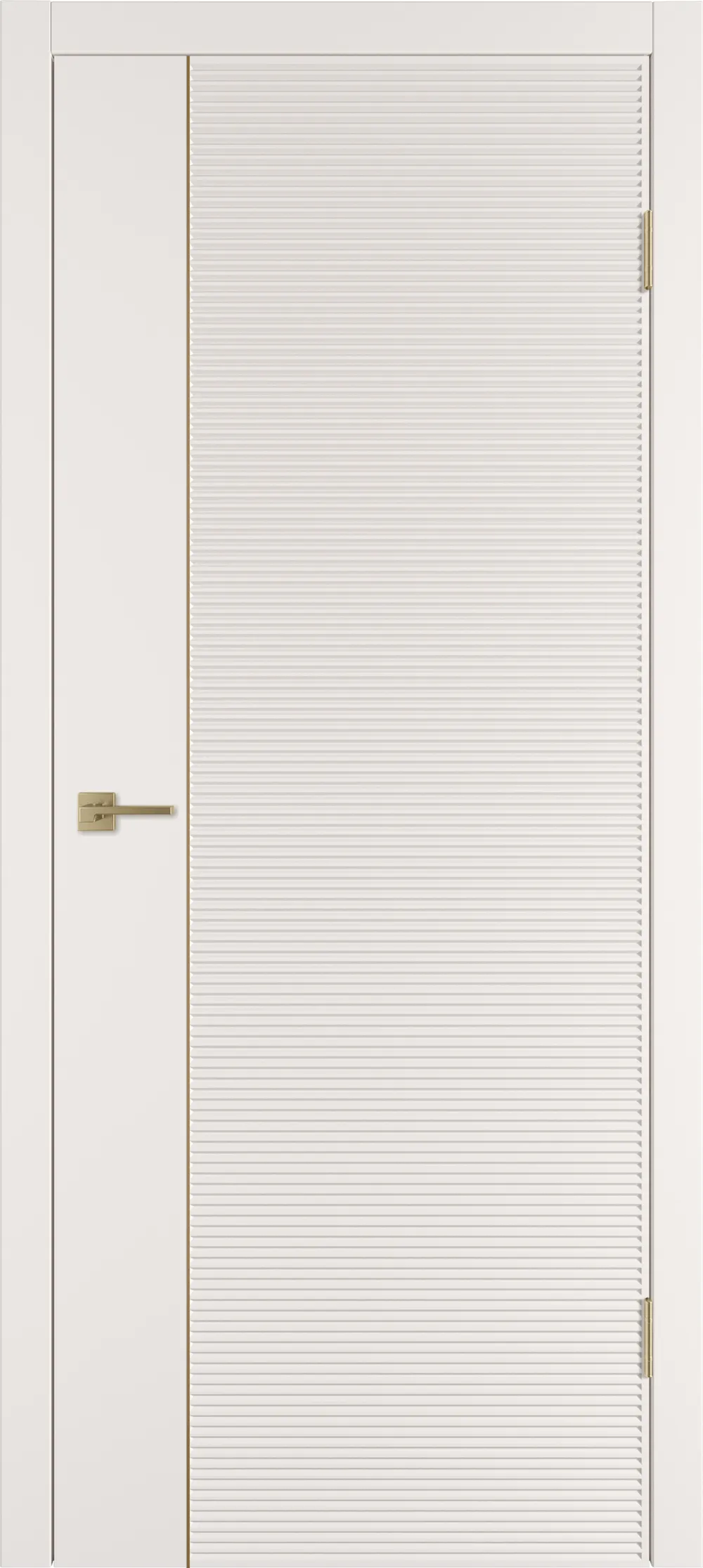 Integra 28.1 ДГ 800*2000 Слоновая кость эмаль Молдинг Золото