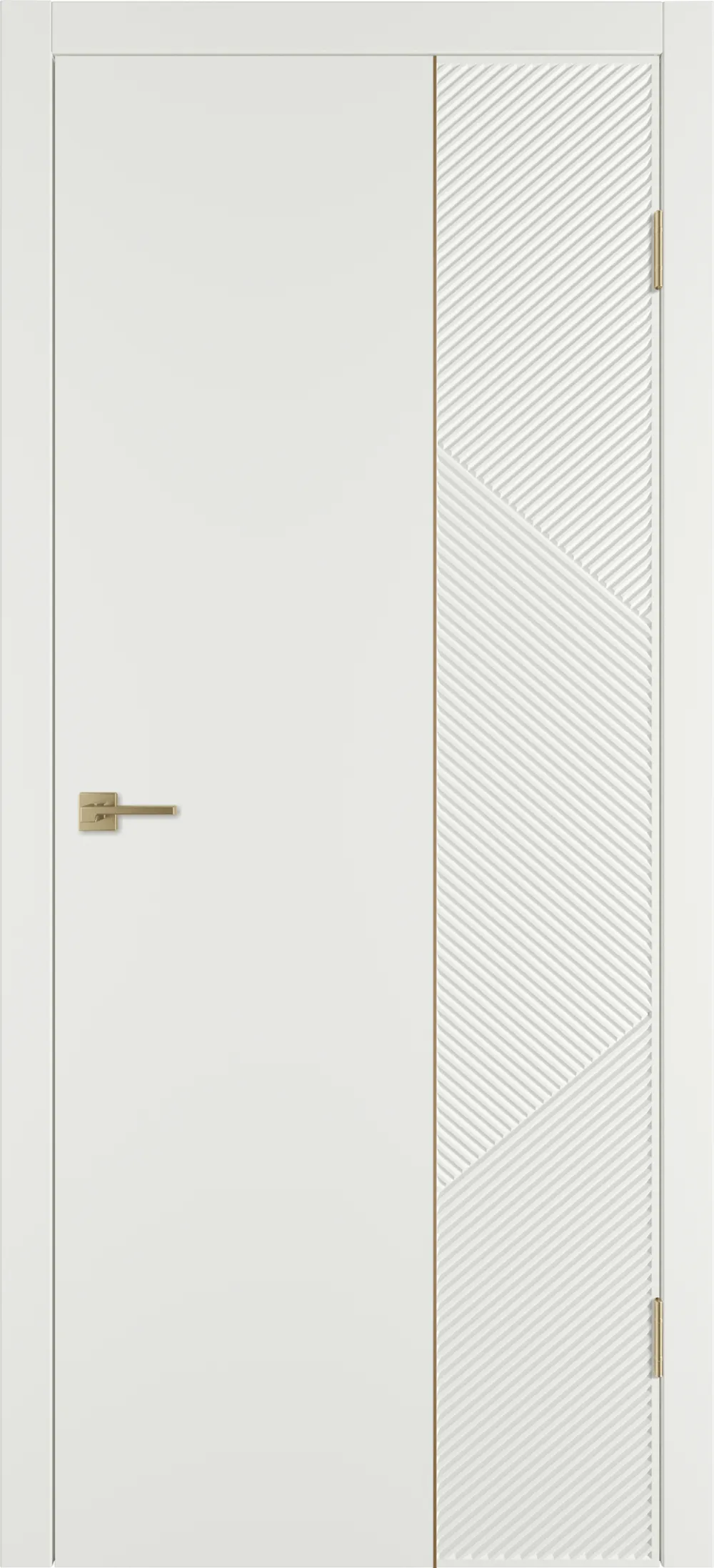 Integra 25.2 ДГ 800*2000 Мокко эмаль Молдинг Золото