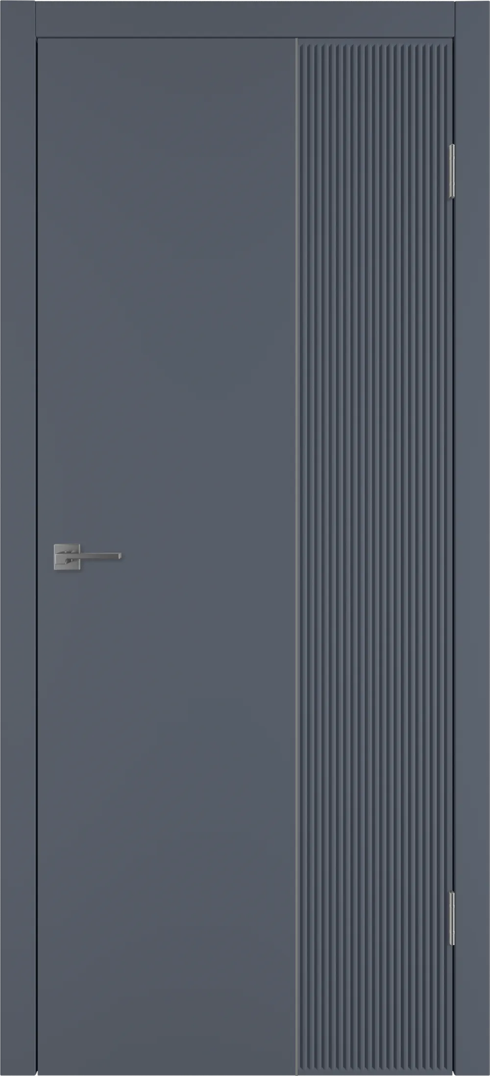 Integra 27.2 ДГ 800*2000 Графит эмаль Молдинг Серебро