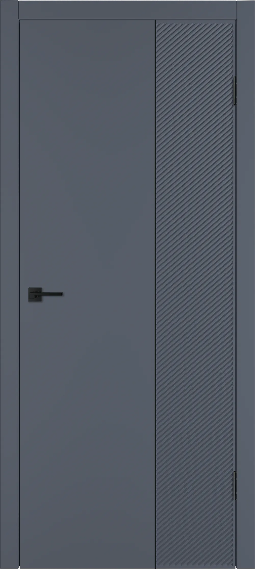 Integra 26.2 ДГ 800*2000 Графит эмаль Молдинг Черный