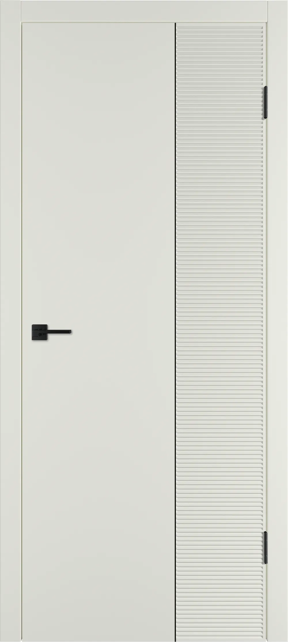 Integra 28.2 ДГ 800*2000 Магнолия эмаль Молдинг Черный